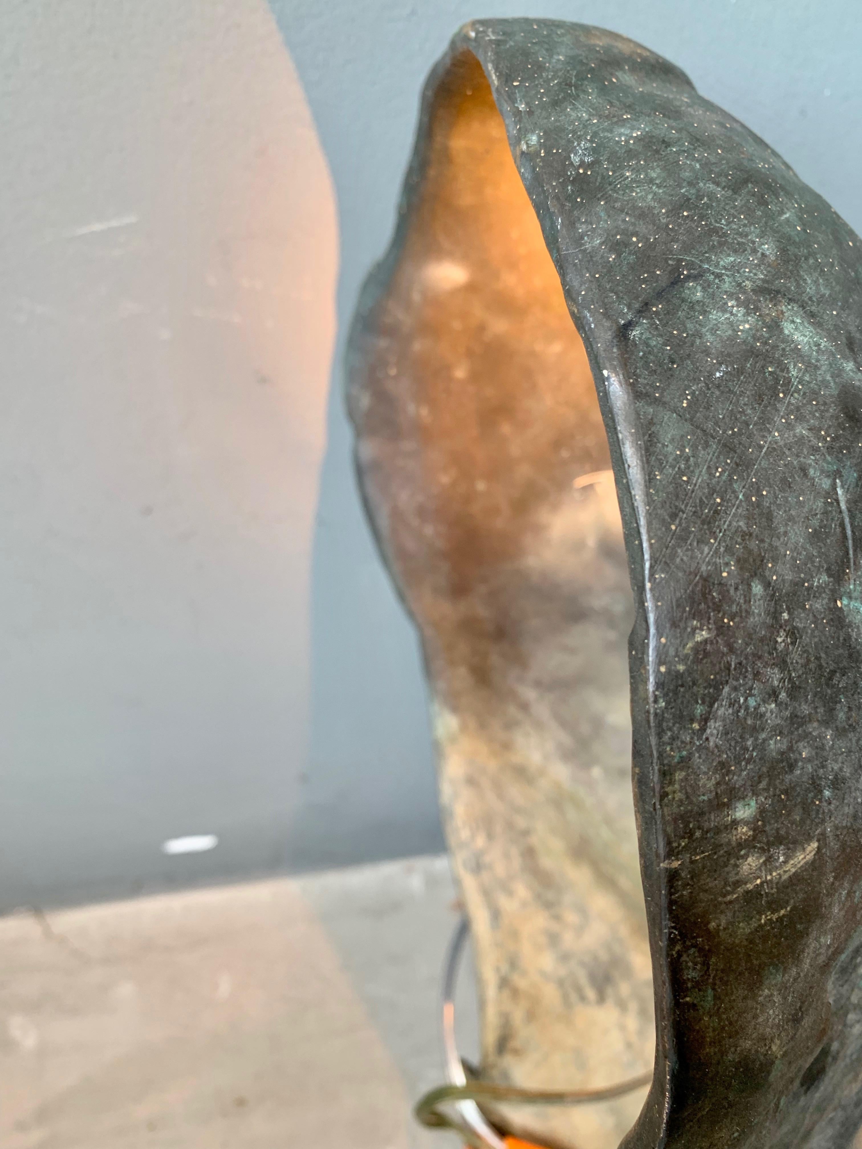 Pair of Bronze Sculptural Sconces, Table Lamps For Sale 12