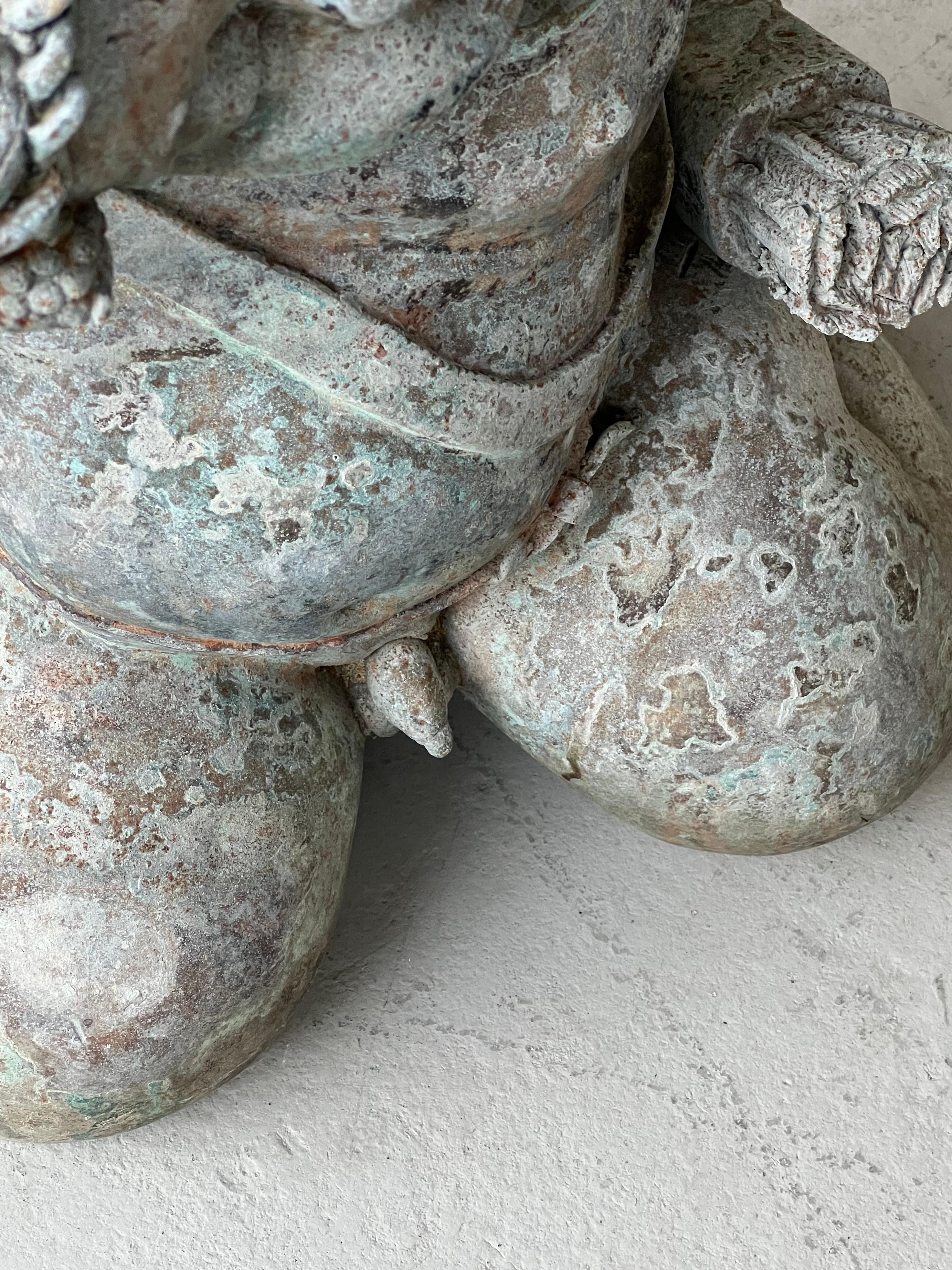 Paar Bronze-Skulpturen-Couchtisch Cherub, Couchtisch/Beistelltisch im Angebot 2