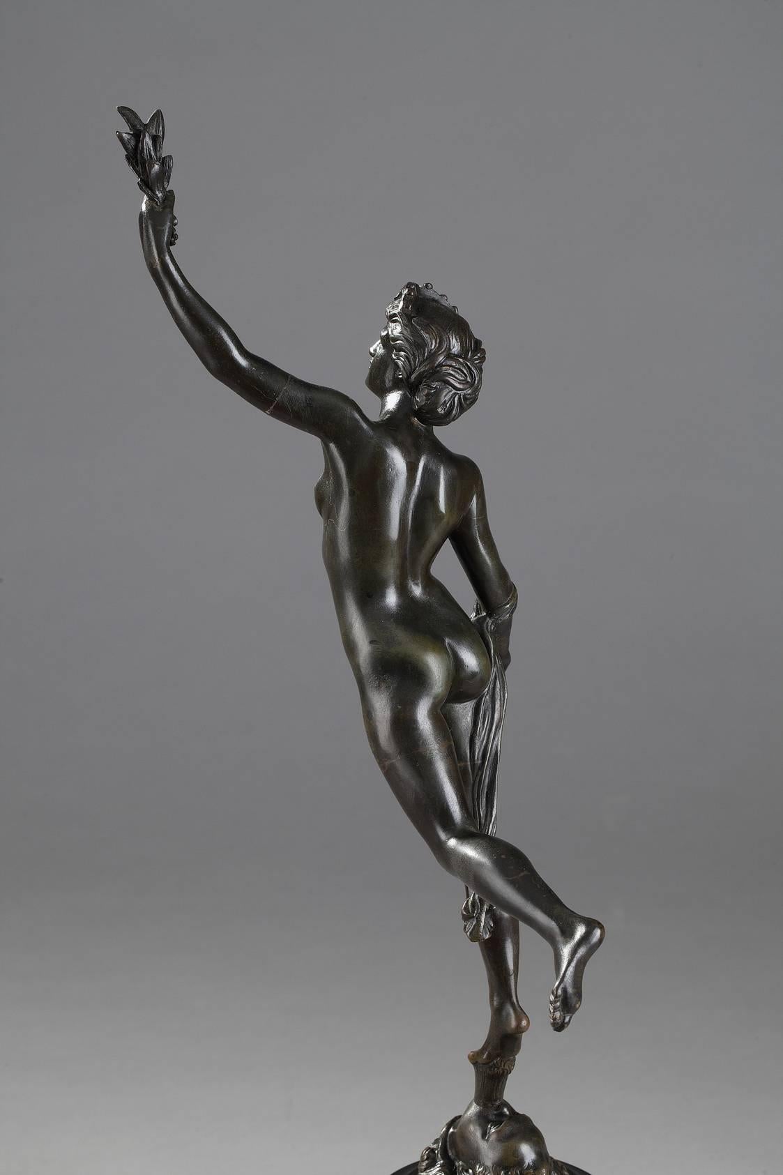 Renaissance Paire de sculptures en bronze d'après Jean De Bologne Fortune et Mercure en vente