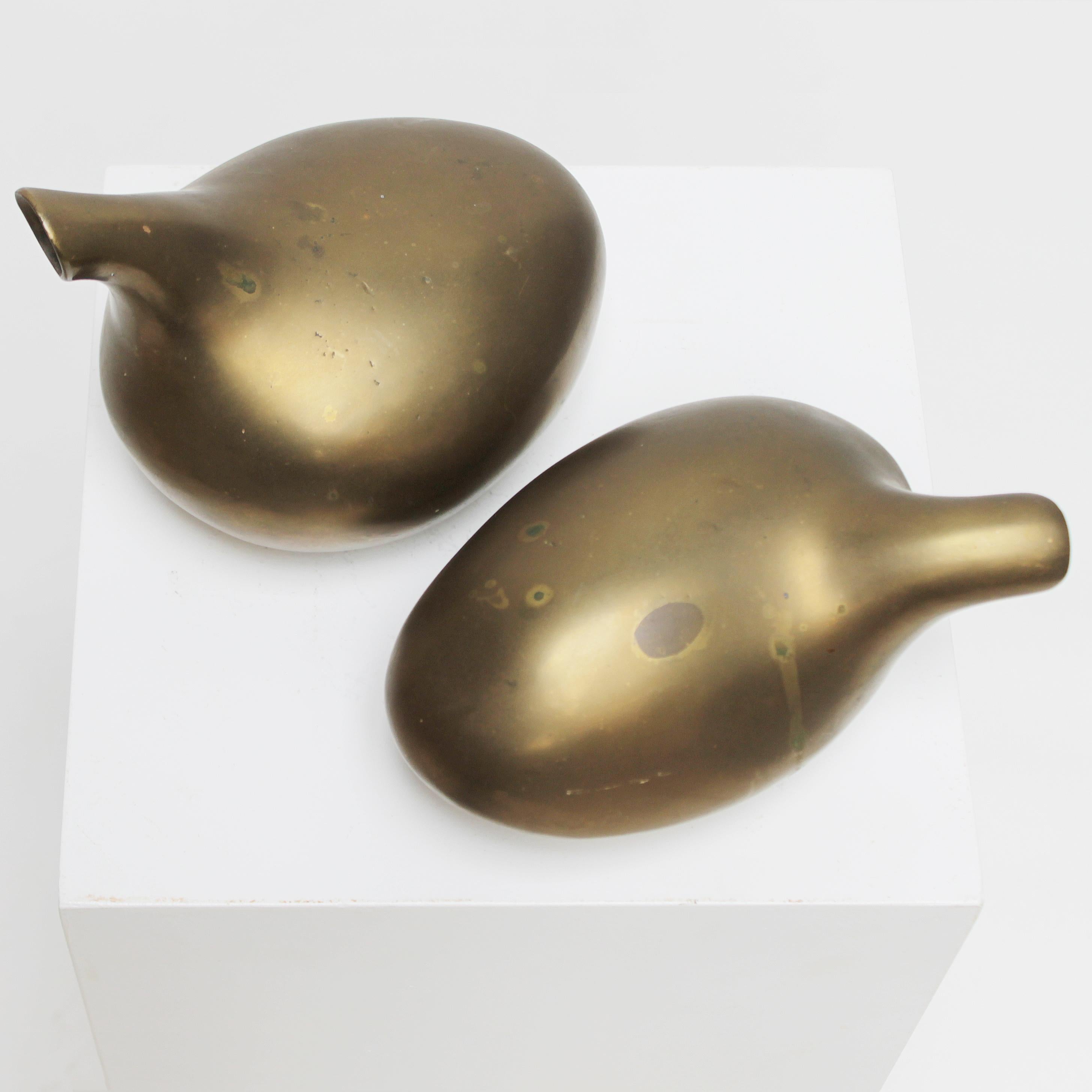 Olandese Coppia di sculture in bronzo di B. Stolzenbach, Paesi Bassi