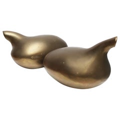 Coppia di sculture in bronzo di B. Stolzenbach, Paesi Bassi