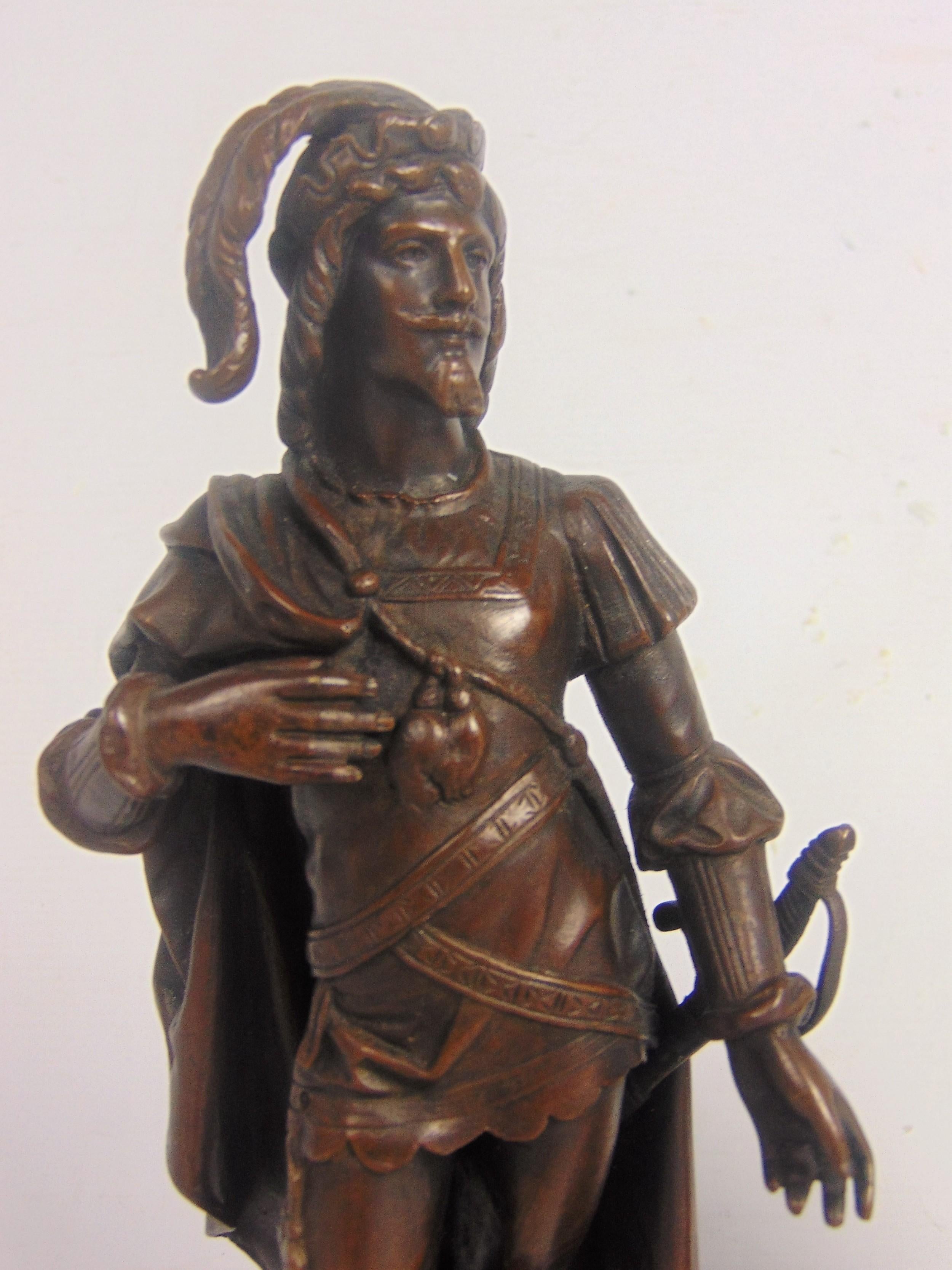 Français Paire de sculptures en bronze en vente