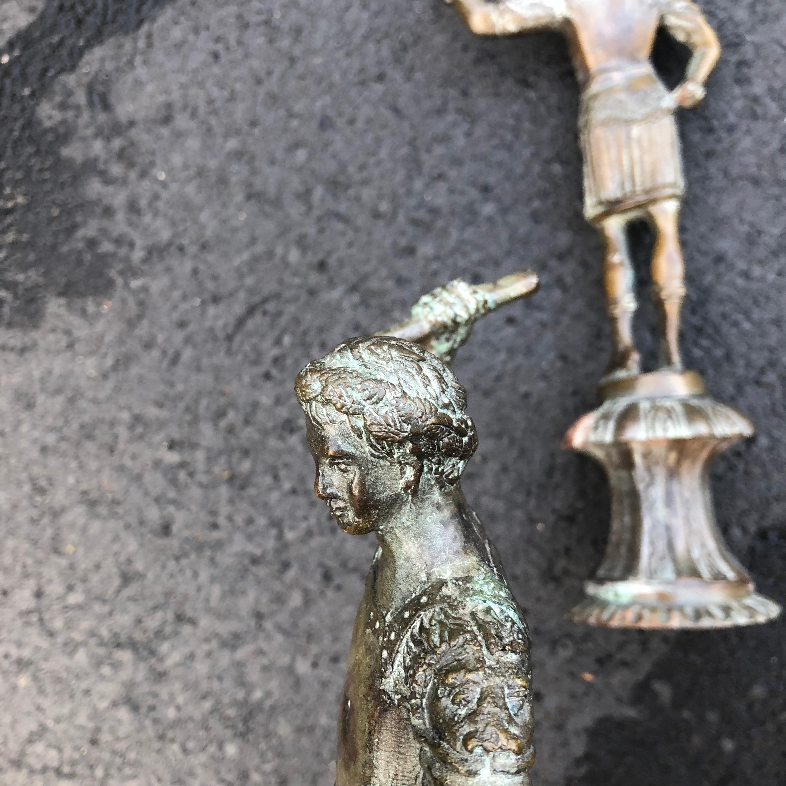 Pair of Bronze Sculptures Of Caesar For Sale 6
