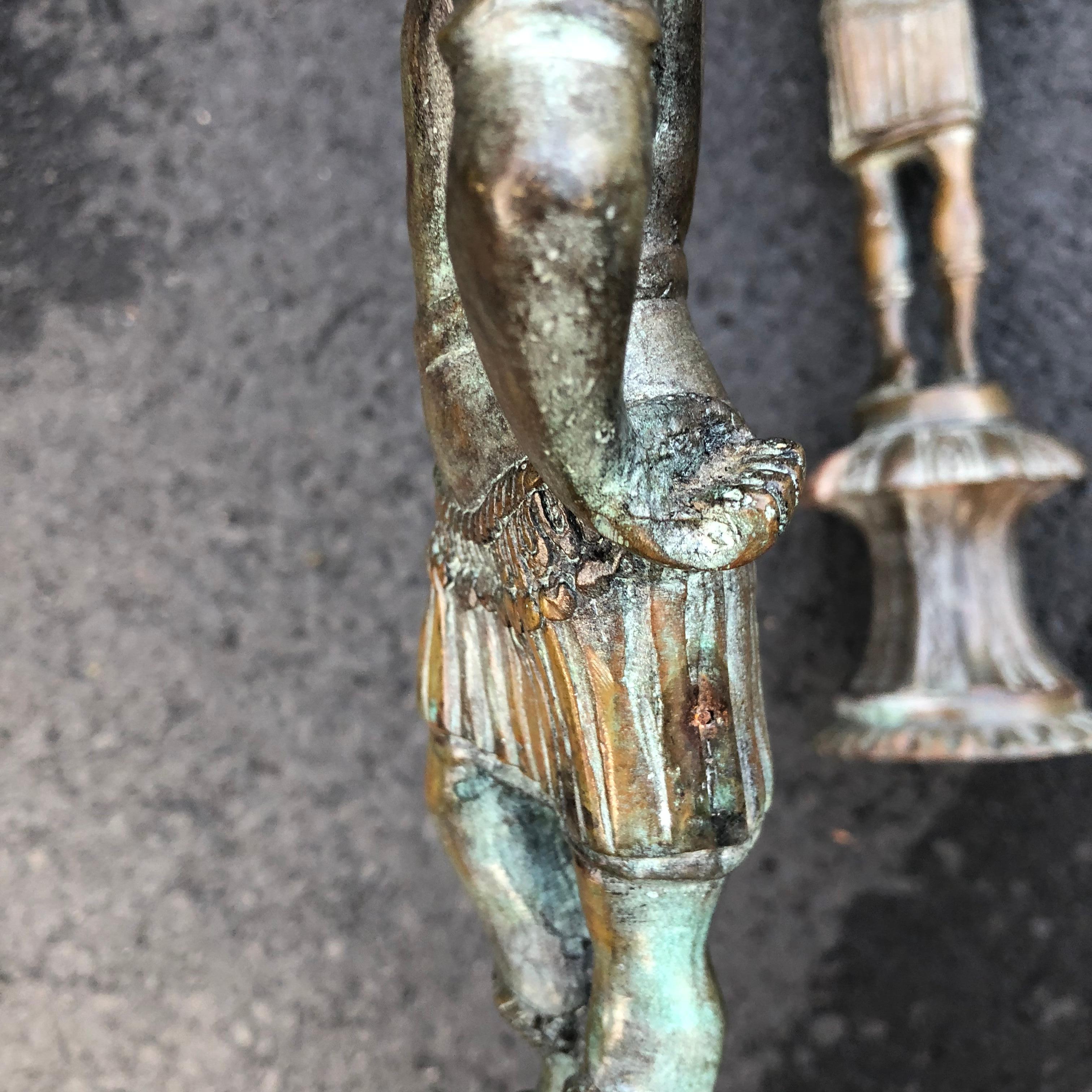 Pair of Bronze Sculptures Of Caesar For Sale 8