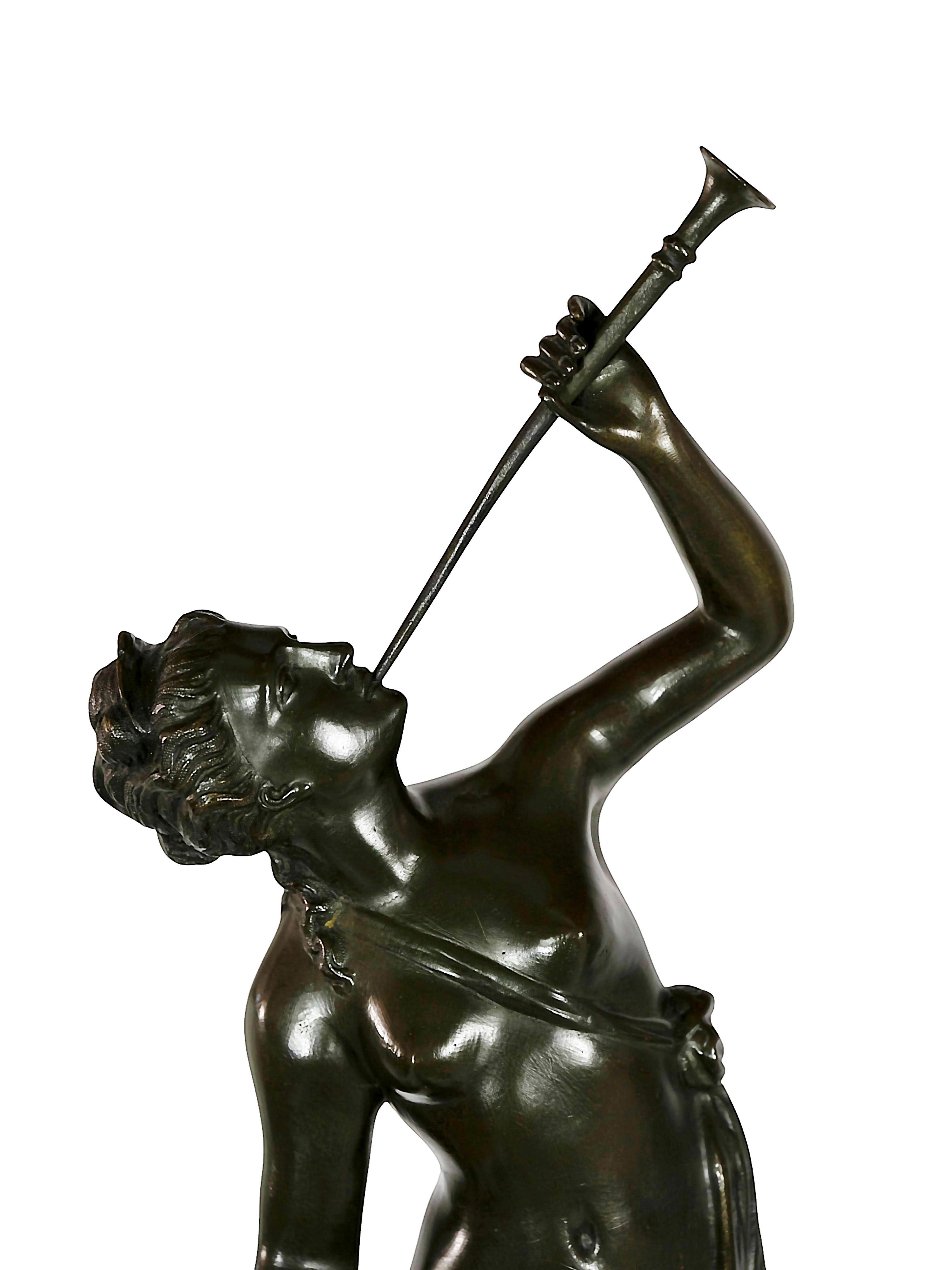 Pair of Bronze Sculptures of Mercury and Fortuna After Jean de Boulogne In Good Condition For Sale In Vilnius, LT