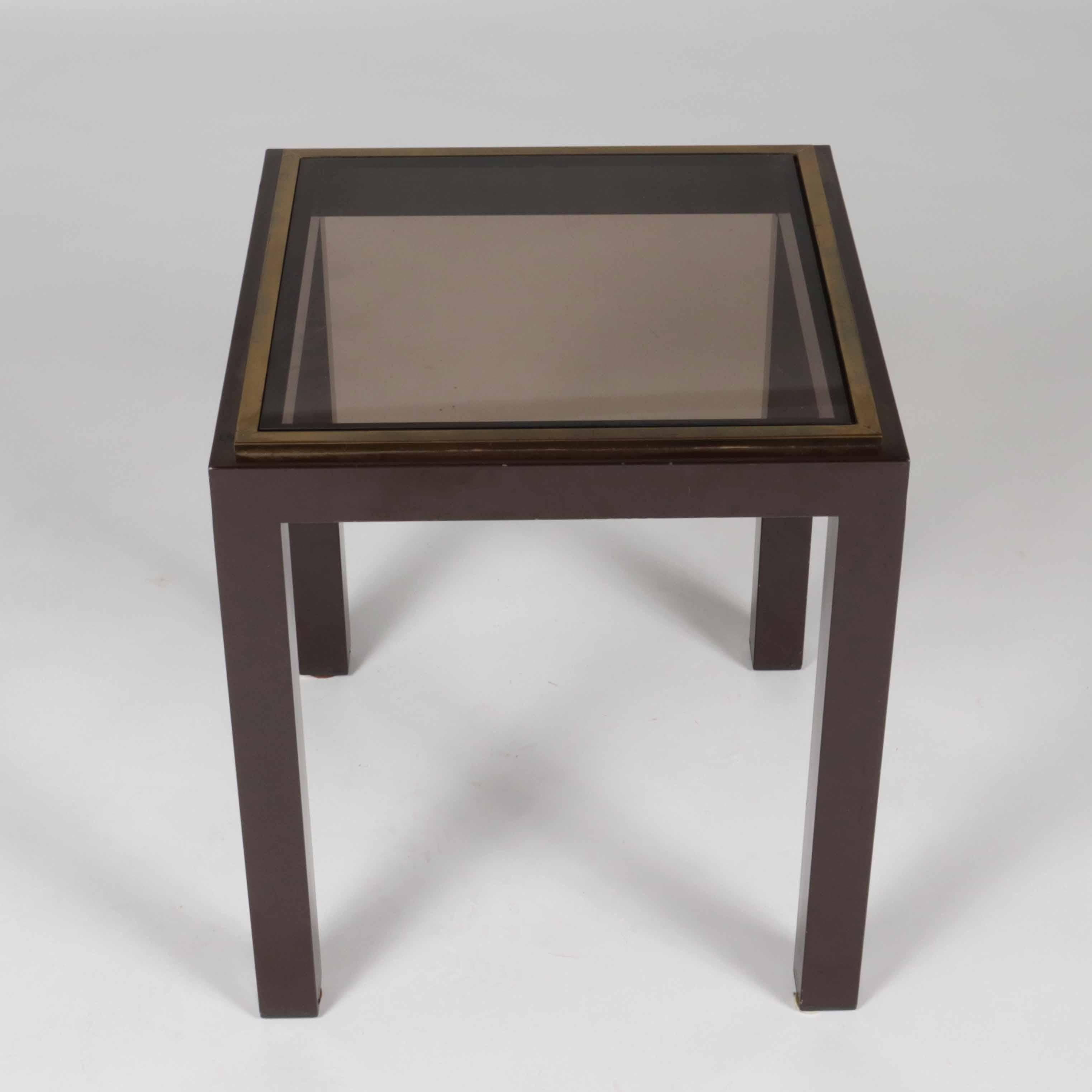 Mid-20th Century Pair of Bronze Side Tables, c. 1960 For Sale