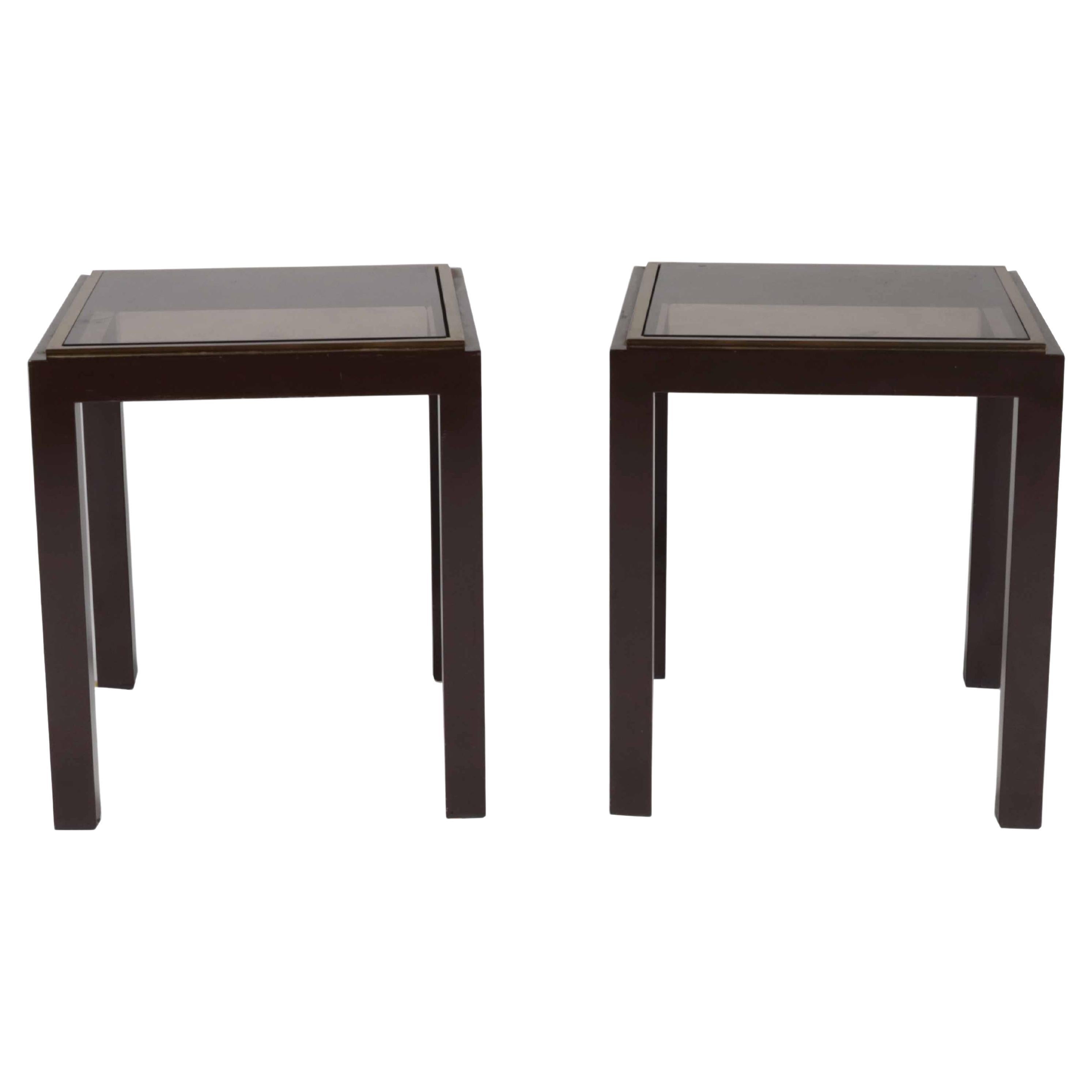 Pair of Bronze Side Tables, c. 1960 For Sale