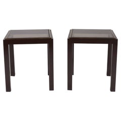 Vintage Pair of Bronze Side Tables, c. 1960