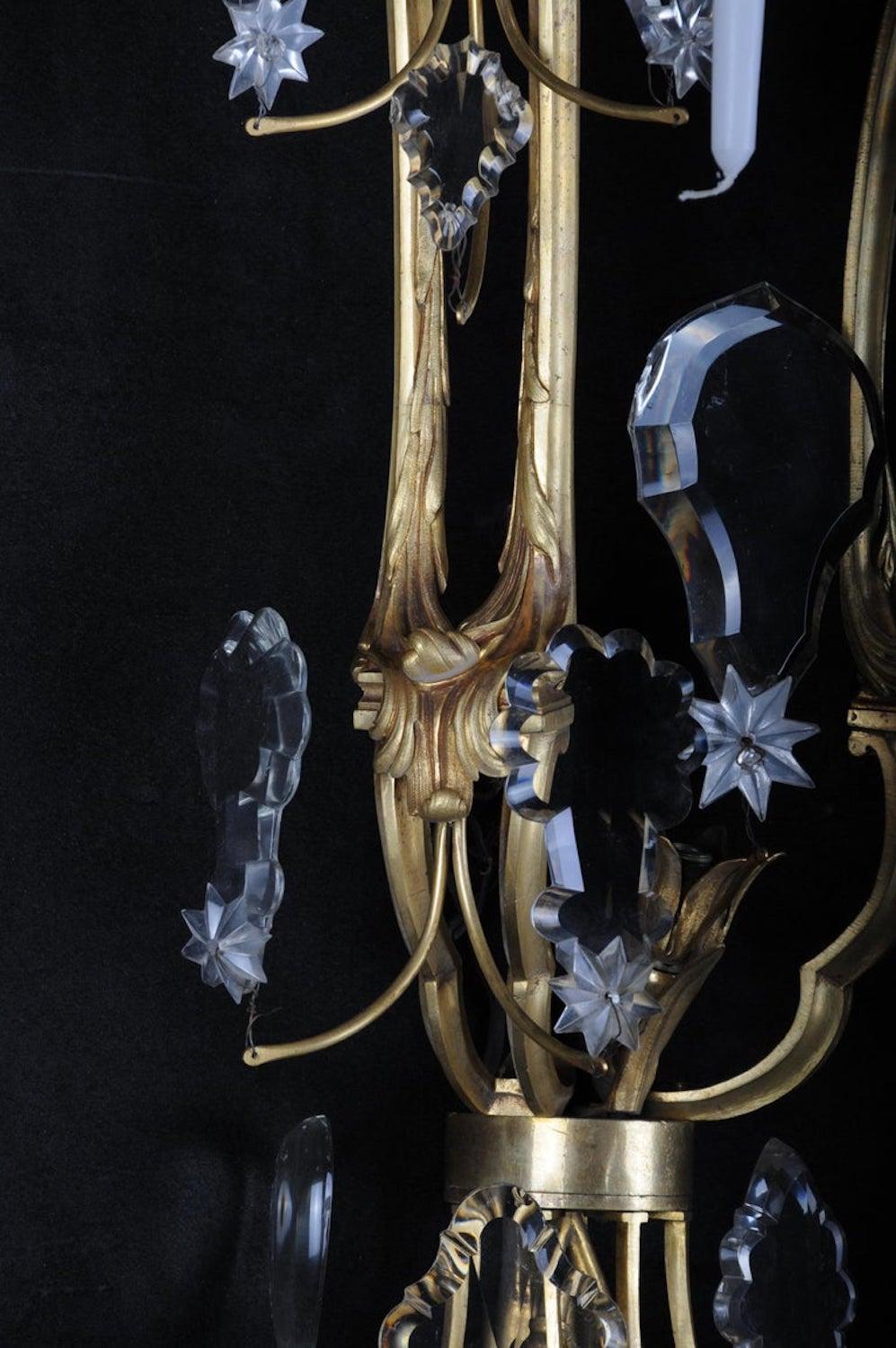 Paire d'appliques murales Splendor en bronze, Paris, XIXe siècle en vente 9