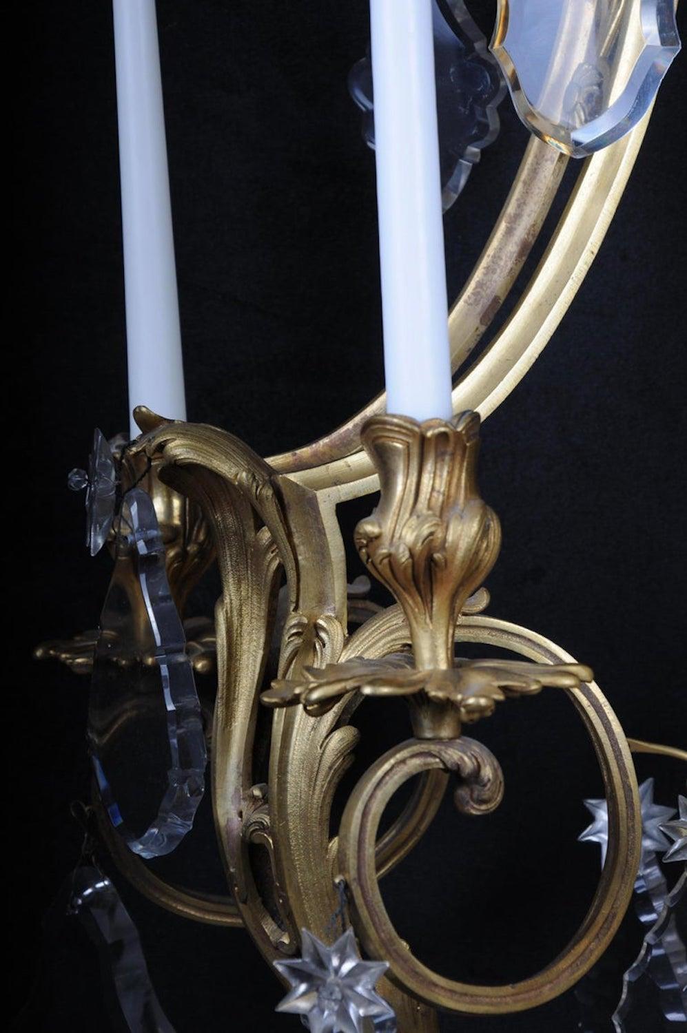 Paire d'appliques murales Splendor en bronze, Paris, XIXe siècle en vente 11