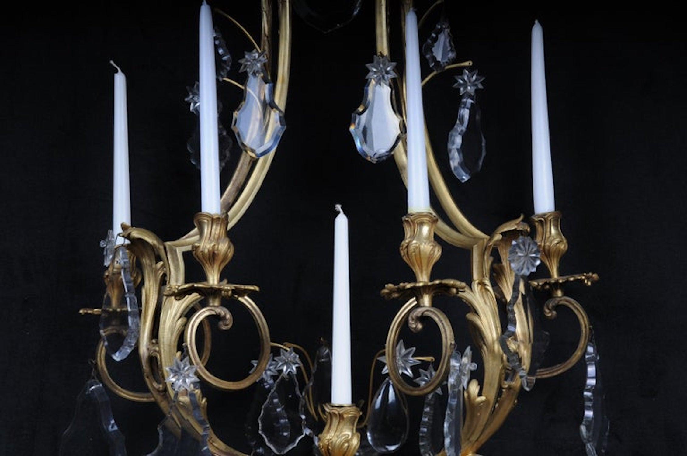 Paire d'appliques murales Splendor en bronze, Paris, XIXe siècle en vente 1