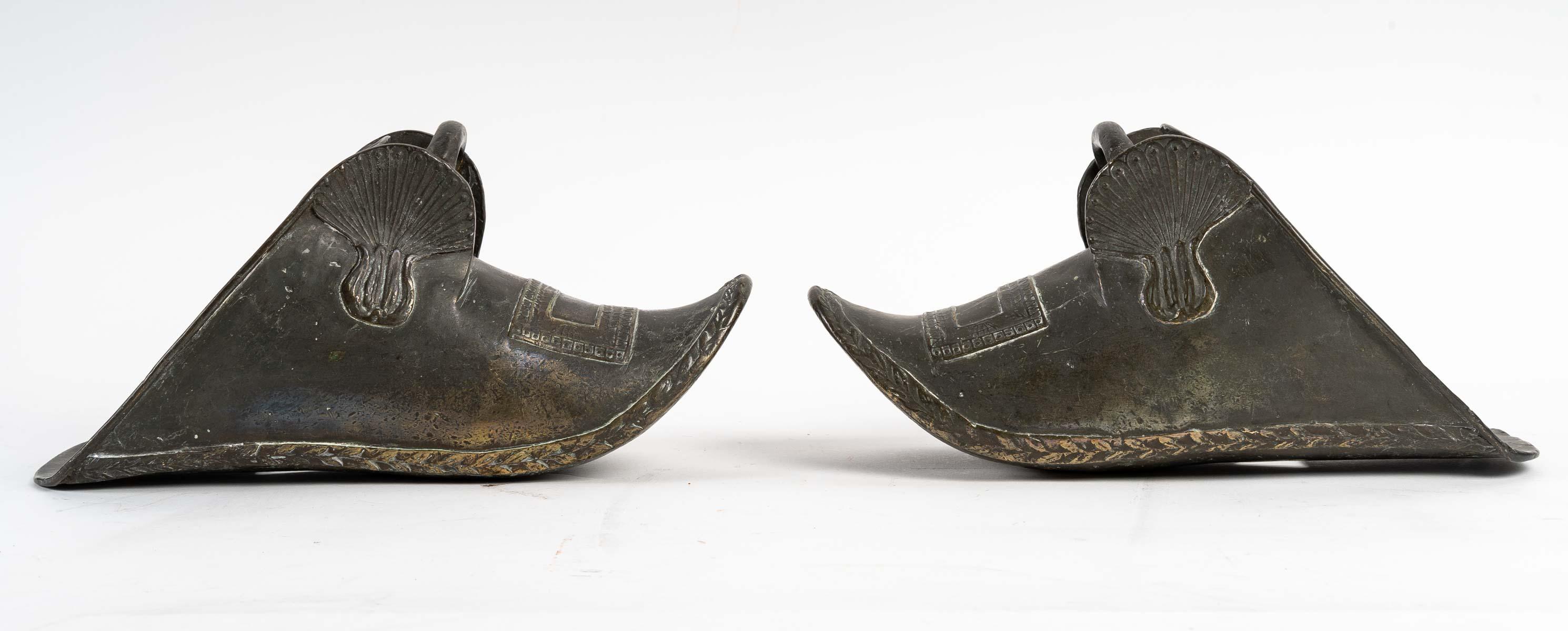 19th Century Pair of Bronze Stirrups 'Estribos' For Sale