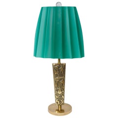 Pair of Bronze Table Lamps by Angelo Brotto
