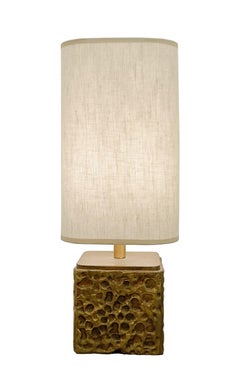 Coppia di lampade da tavolo in bronzo di Luciano Frigerio, Italia, anni '1970
