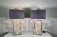 Pair of Bronze Table Lamps by Luciano Frigerio, Italy, 1980s