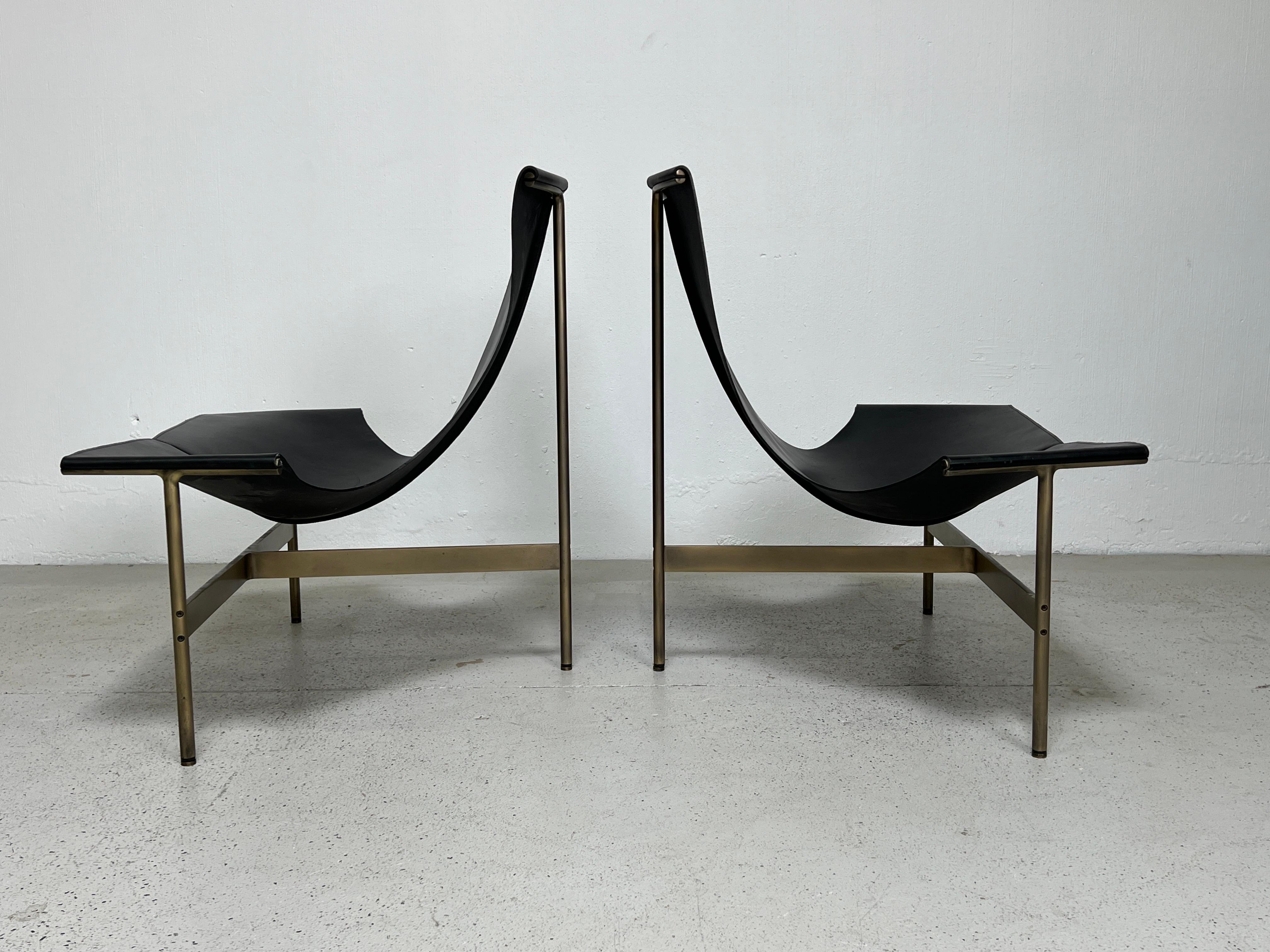 Pair of Bronze TG-15 Lounge Chair by Katavolos, Littell, & Kelley In Good Condition For Sale In Dallas, TX