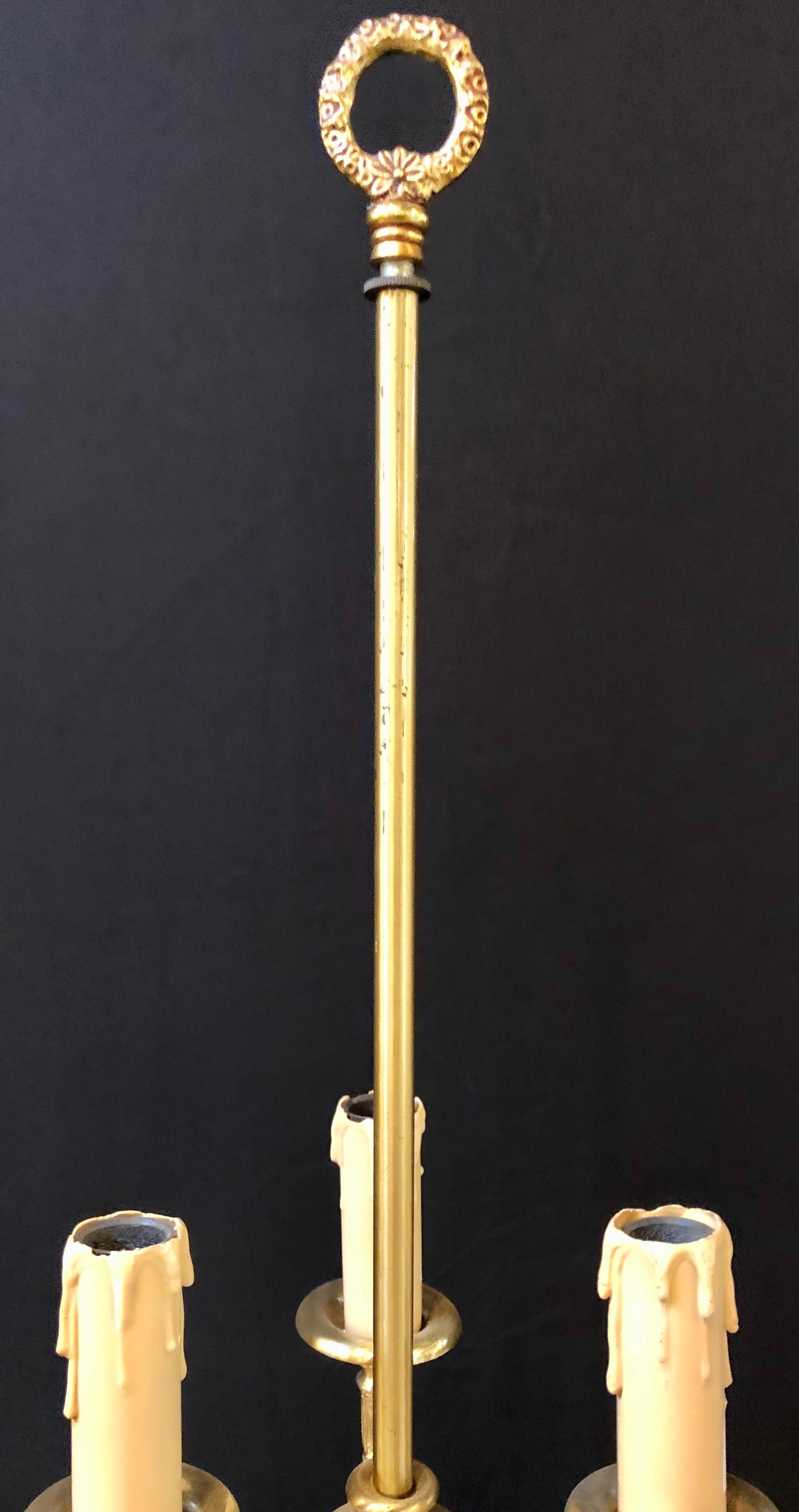 Pair of Bronze Three-Arm Bouiliotte Lamps 6