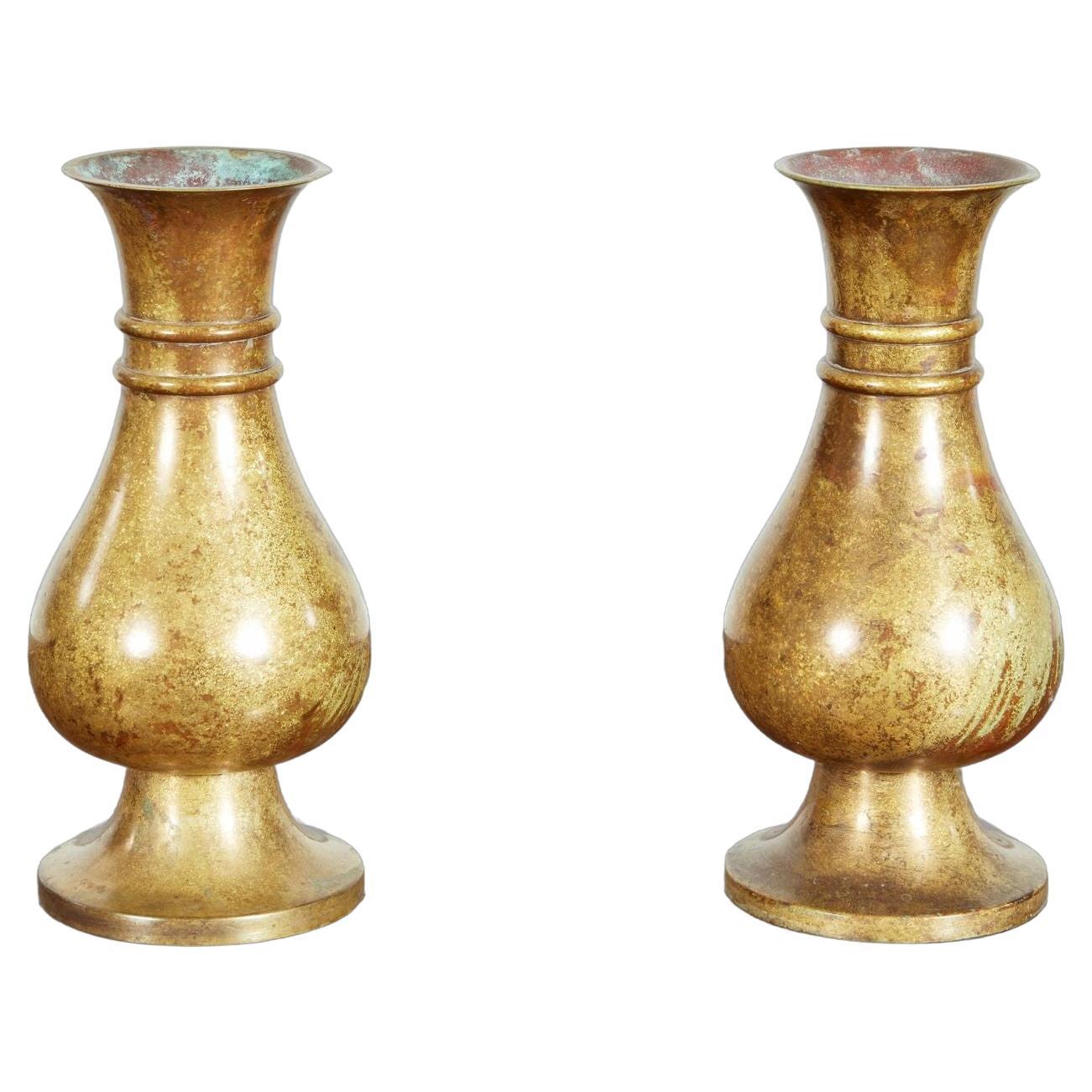 Coppia di urne in bronzo di Jones & Willis in vendita