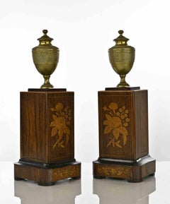 Pair of Bronze Vases French Empire, 19th Century