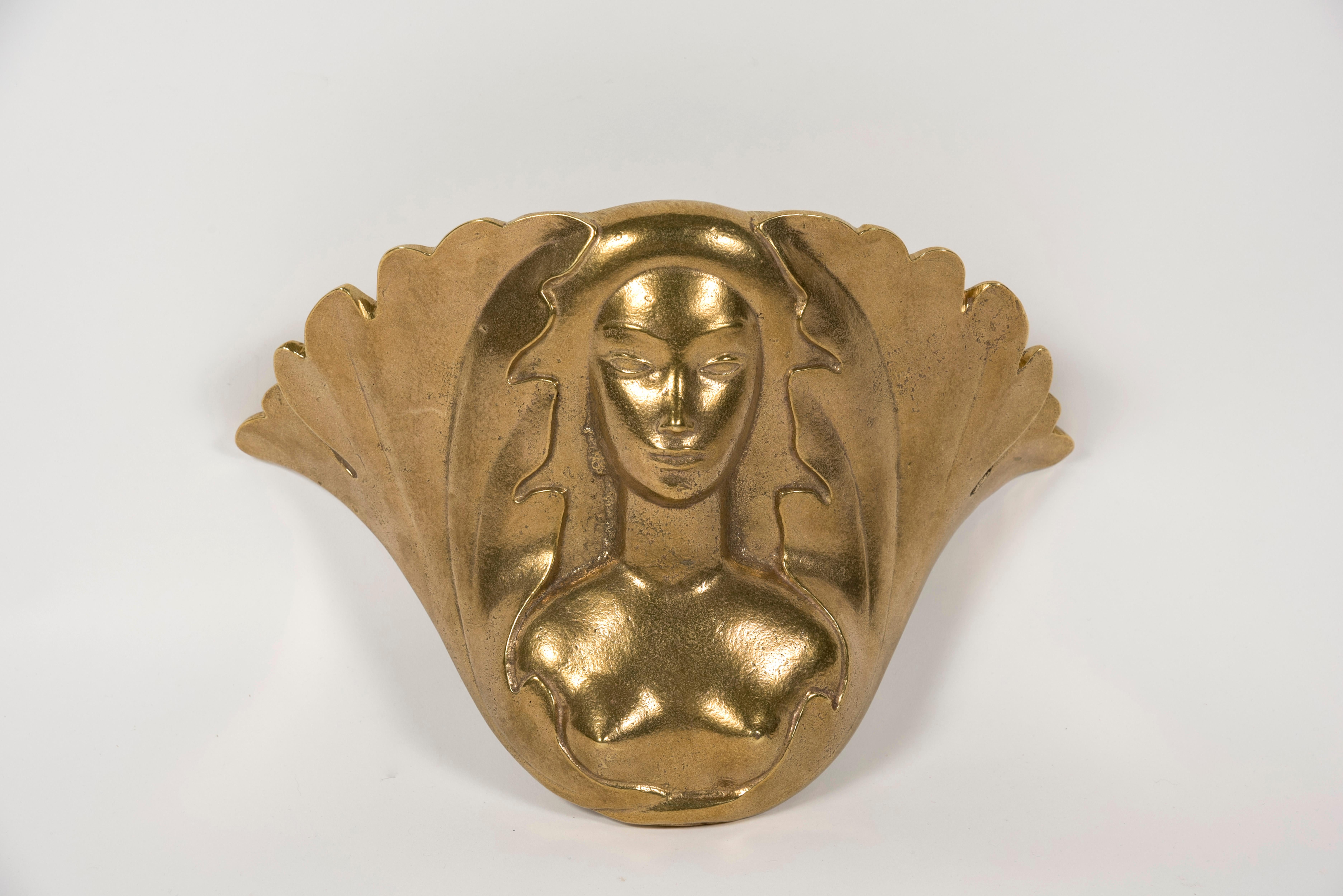 Européen Paire d'appliques en bronze de Riccardo Scarpa en vente