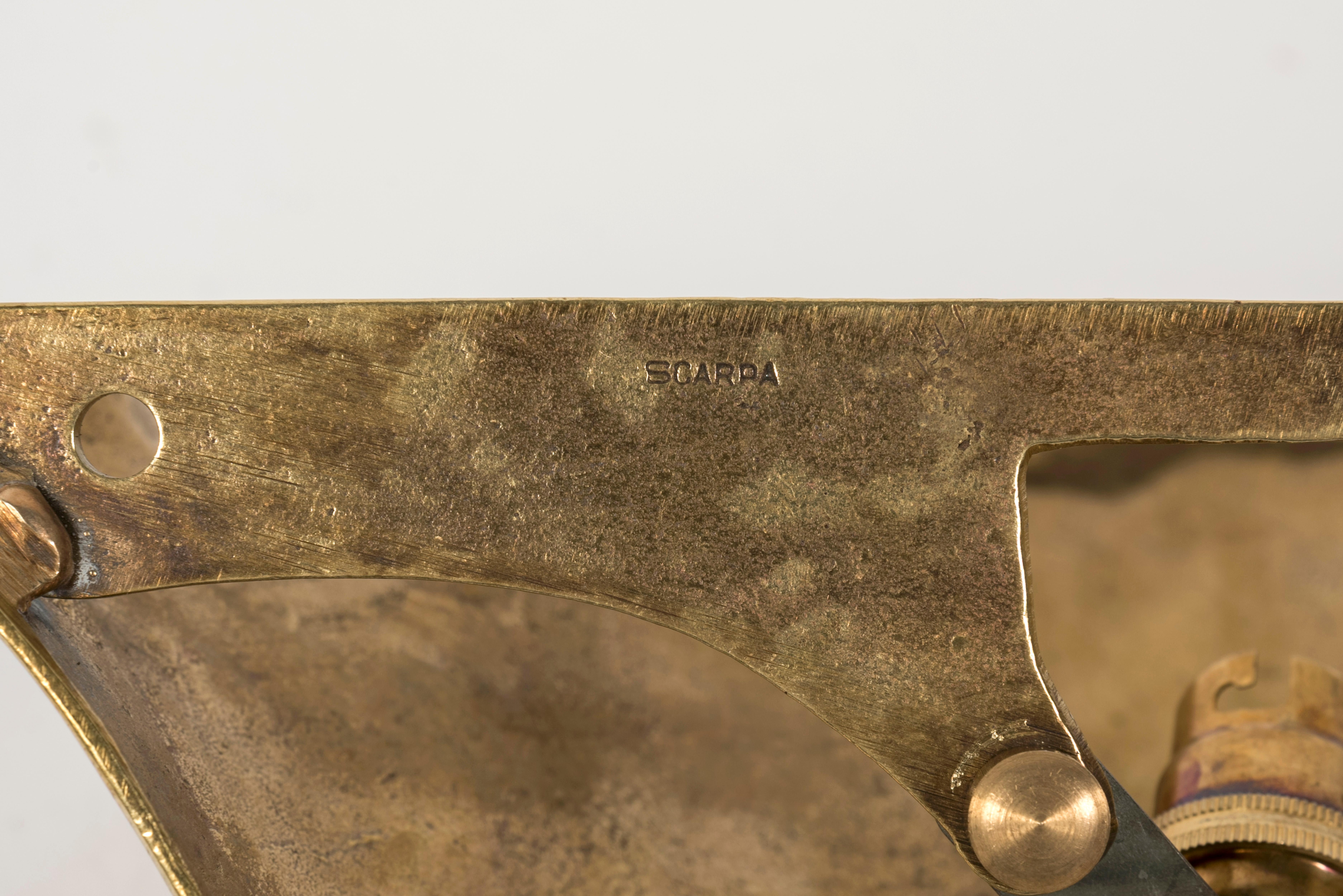 Bronze Paire d'appliques en bronze de Riccardo Scarpa en vente
