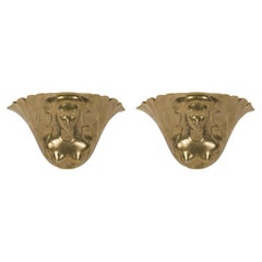 Pair of Bronze Wall Lights by Riccardo Scarpa