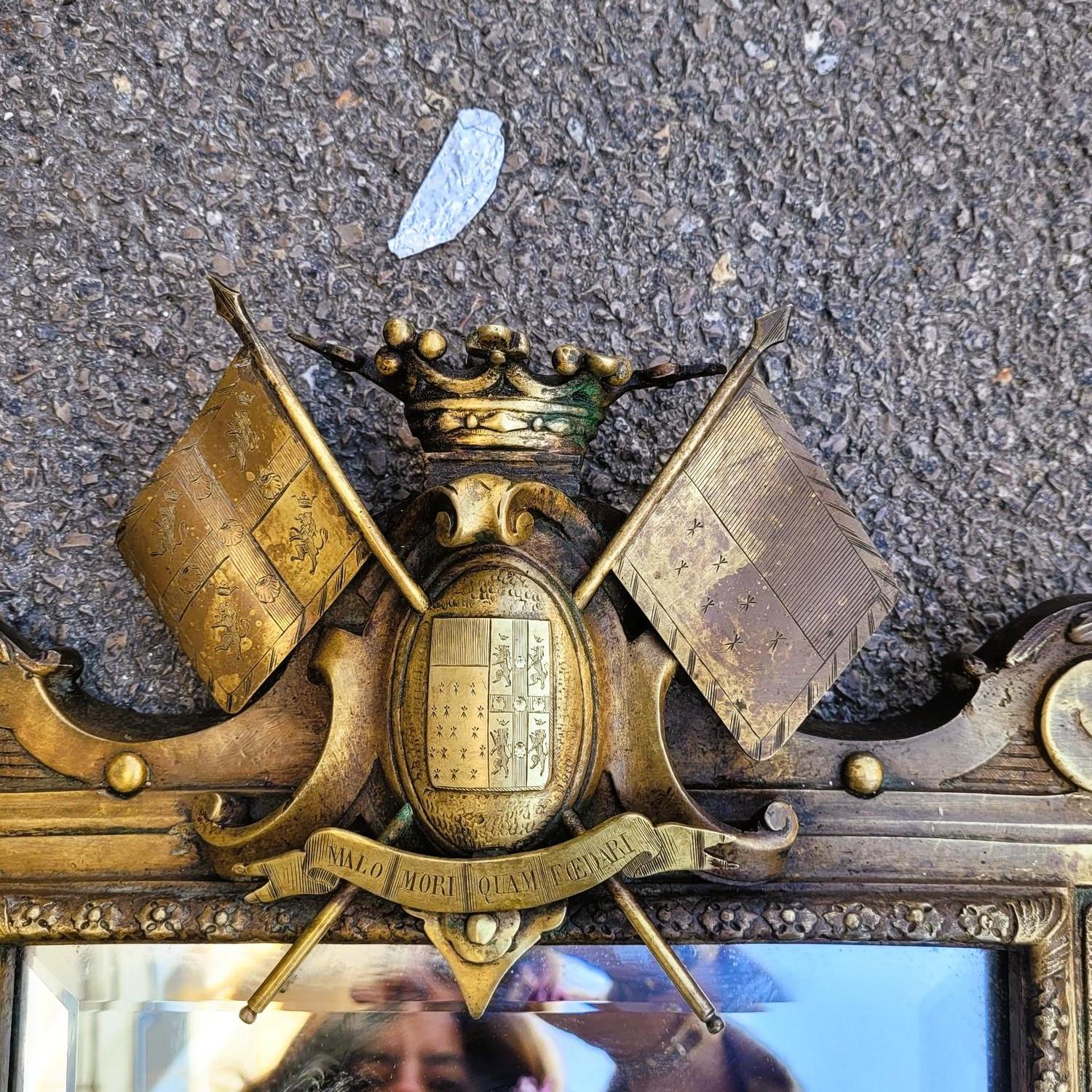 Coppia di applique in bronzo - Specchi, stile Luigi XIV, XIX secolo in vendita 6