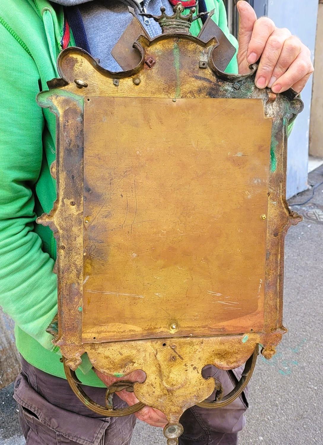 Coppia di applique in bronzo - Specchi, stile Luigi XIV, XIX secolo in vendita 11