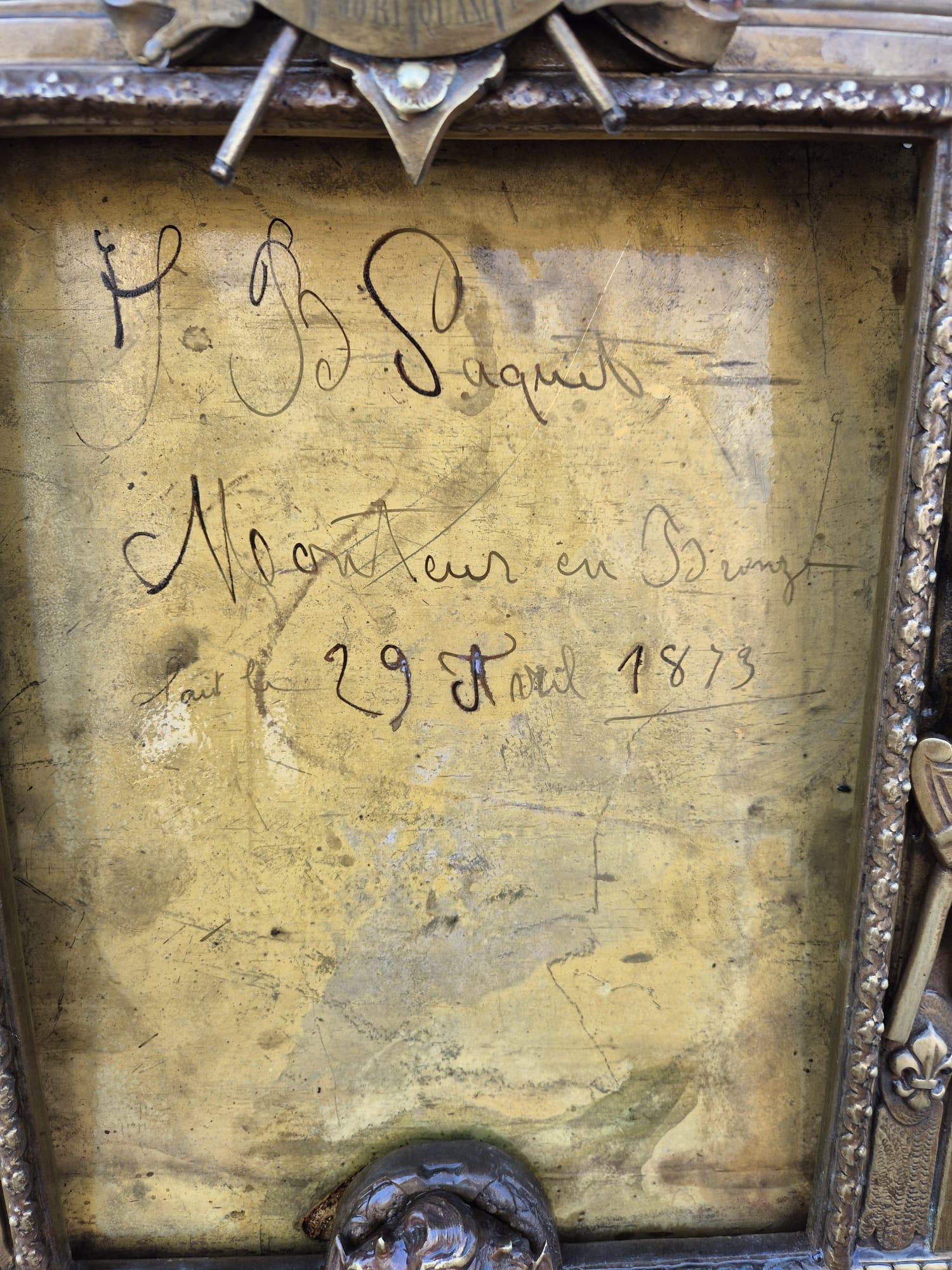 Coppia di applique in bronzo - Specchi, stile Luigi XIV, XIX secolo in vendita 14