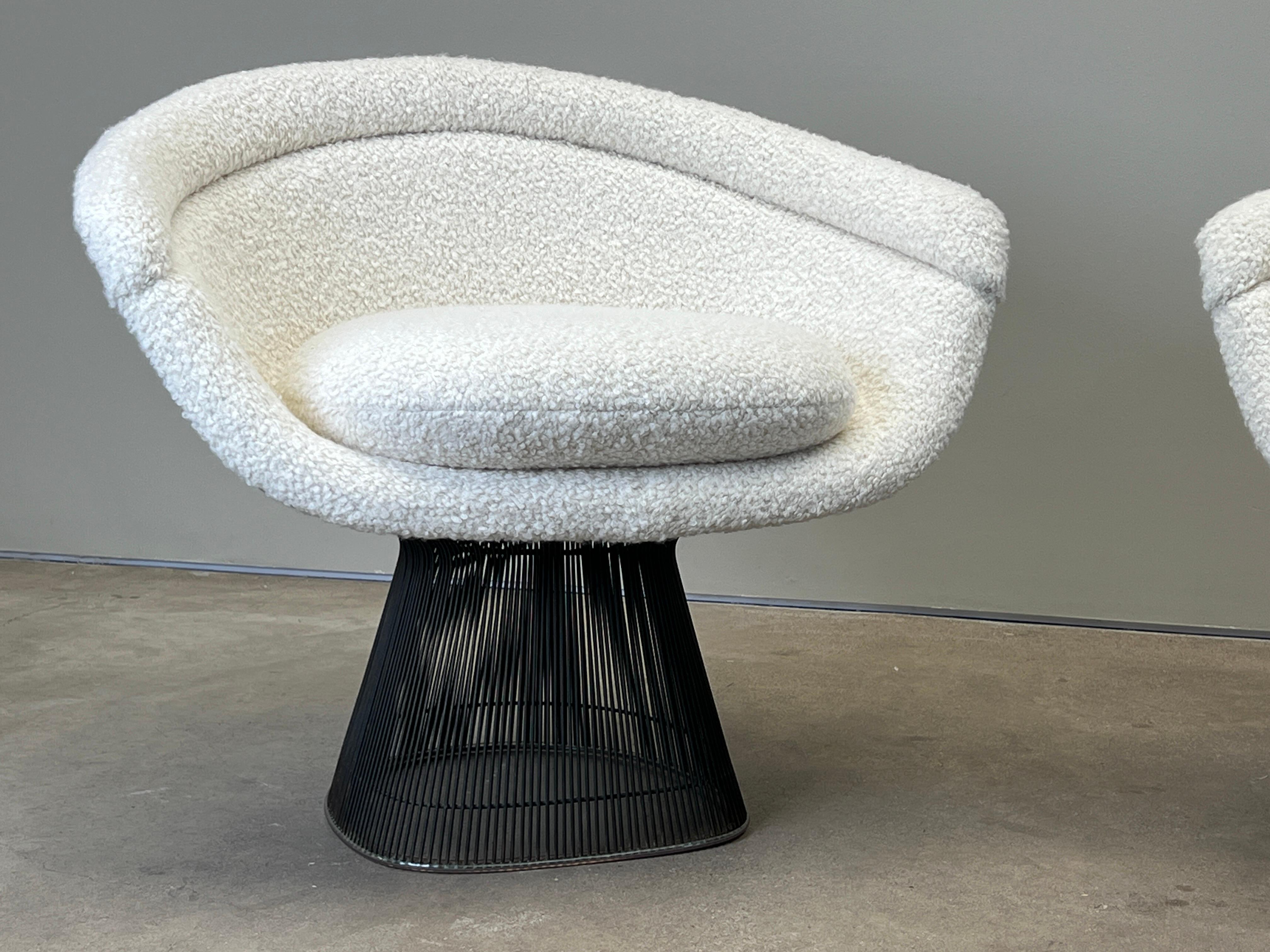 Coppia di sedie da salotto in bronzo di Warren Platner per Knoll in vendita 5