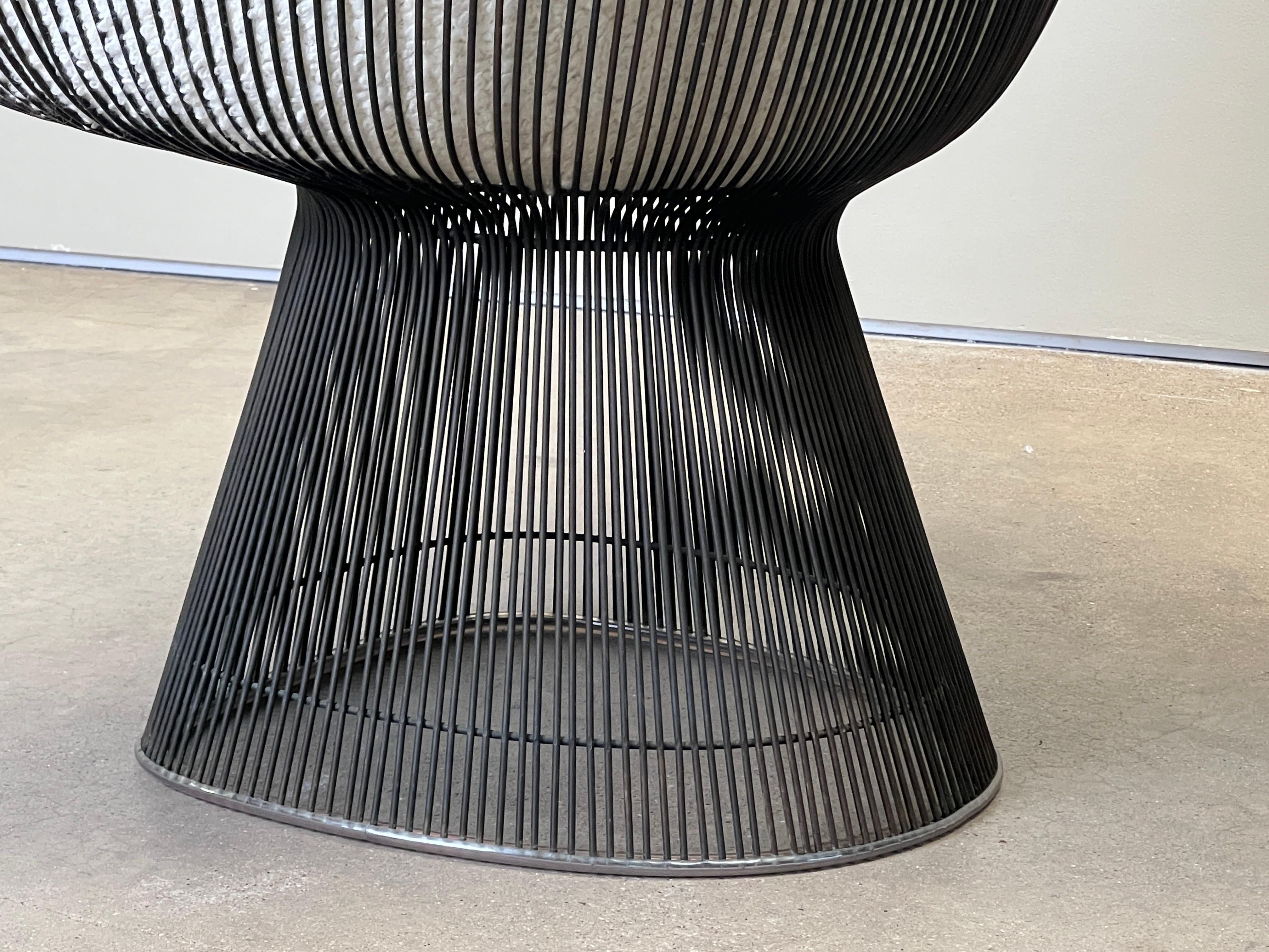 Coppia di sedie da salotto in bronzo di Warren Platner per Knoll in vendita 8
