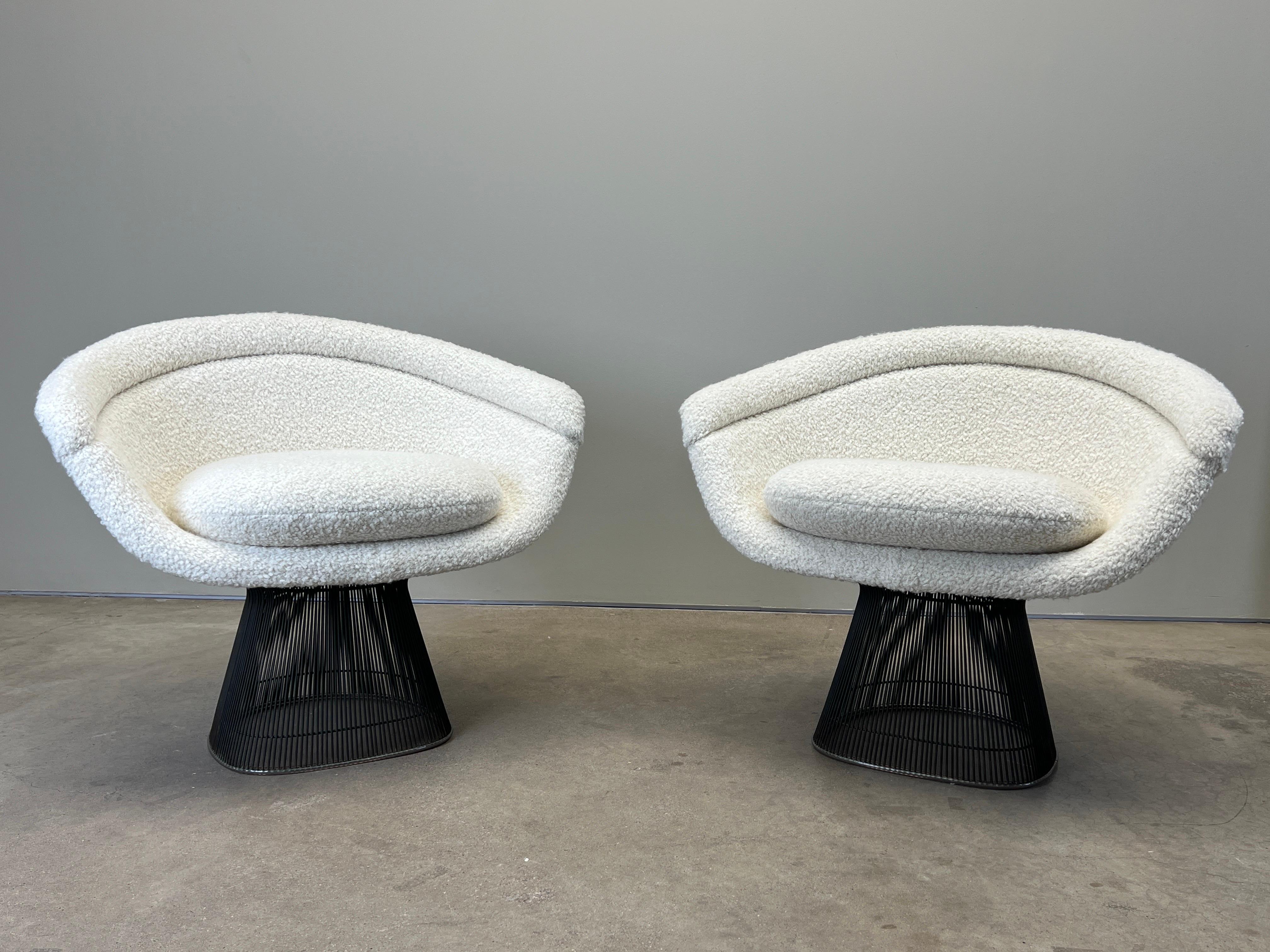 Coppia di sedie da salotto in bronzo di Warren Platner per Knoll in vendita 12
