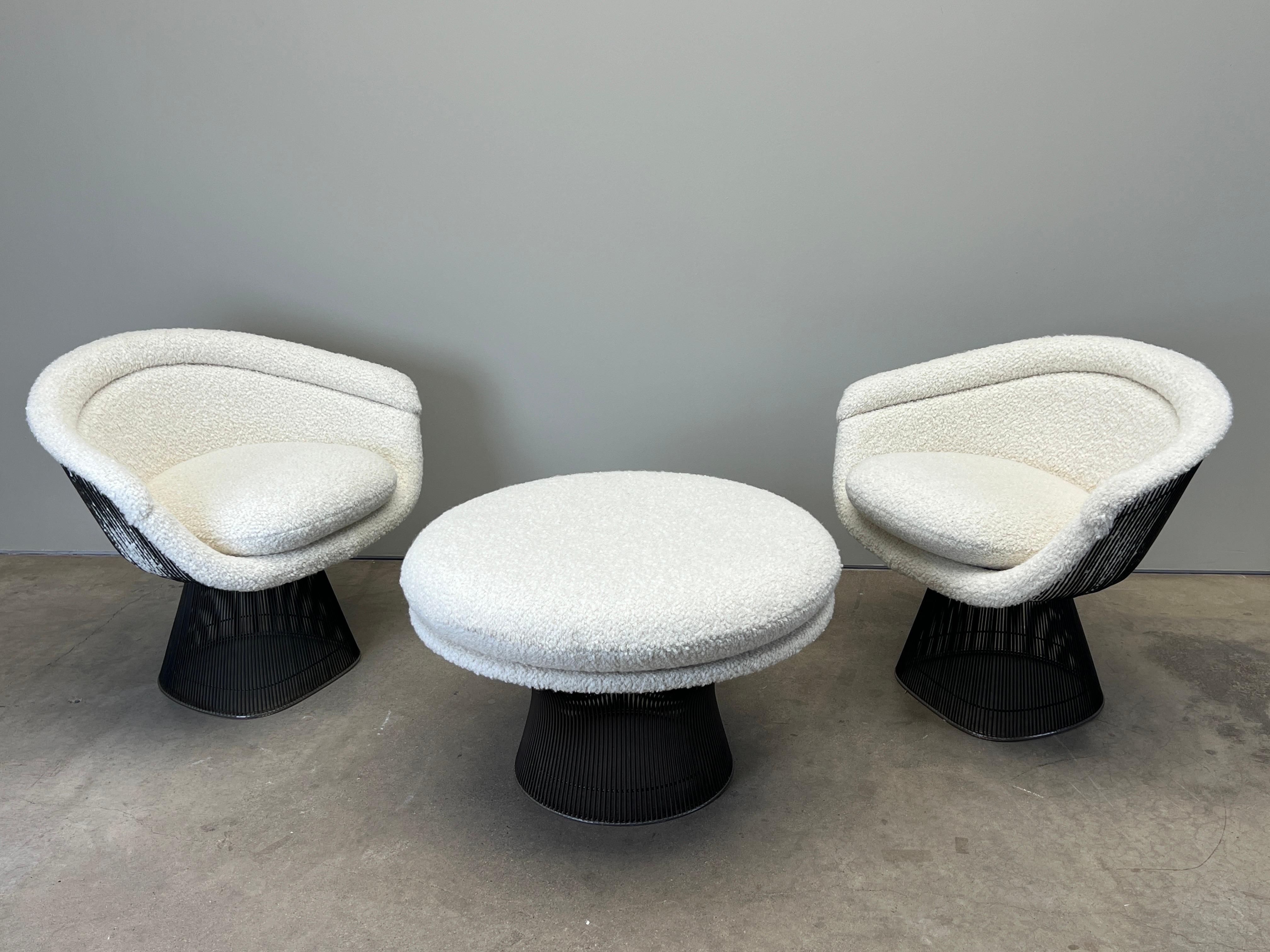 Coppia di sedie da salotto in bronzo di Warren Platner per Knoll in vendita 13