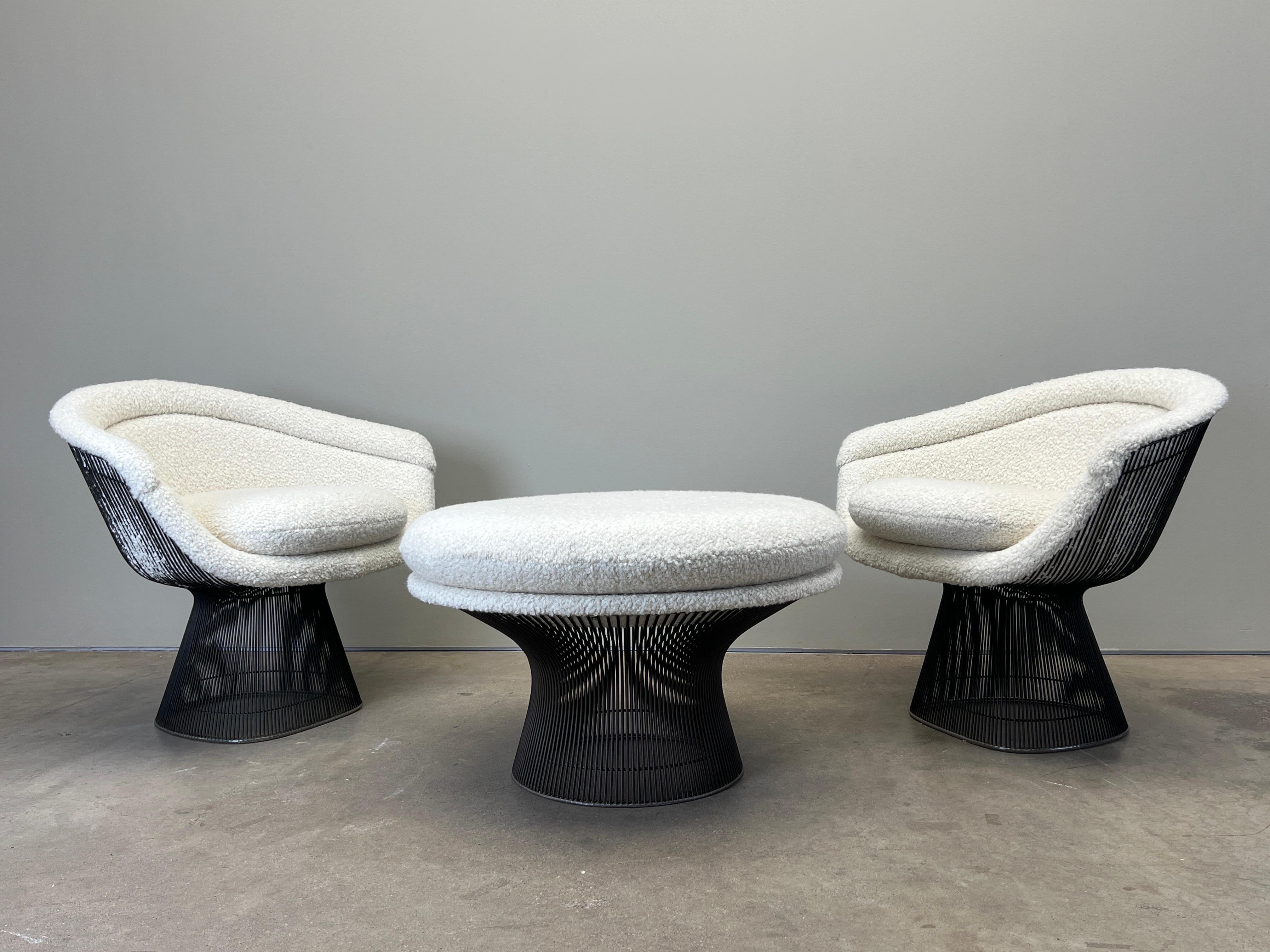 Coppia di sedie da salotto in bronzo di Warren Platner per Knoll in vendita 15