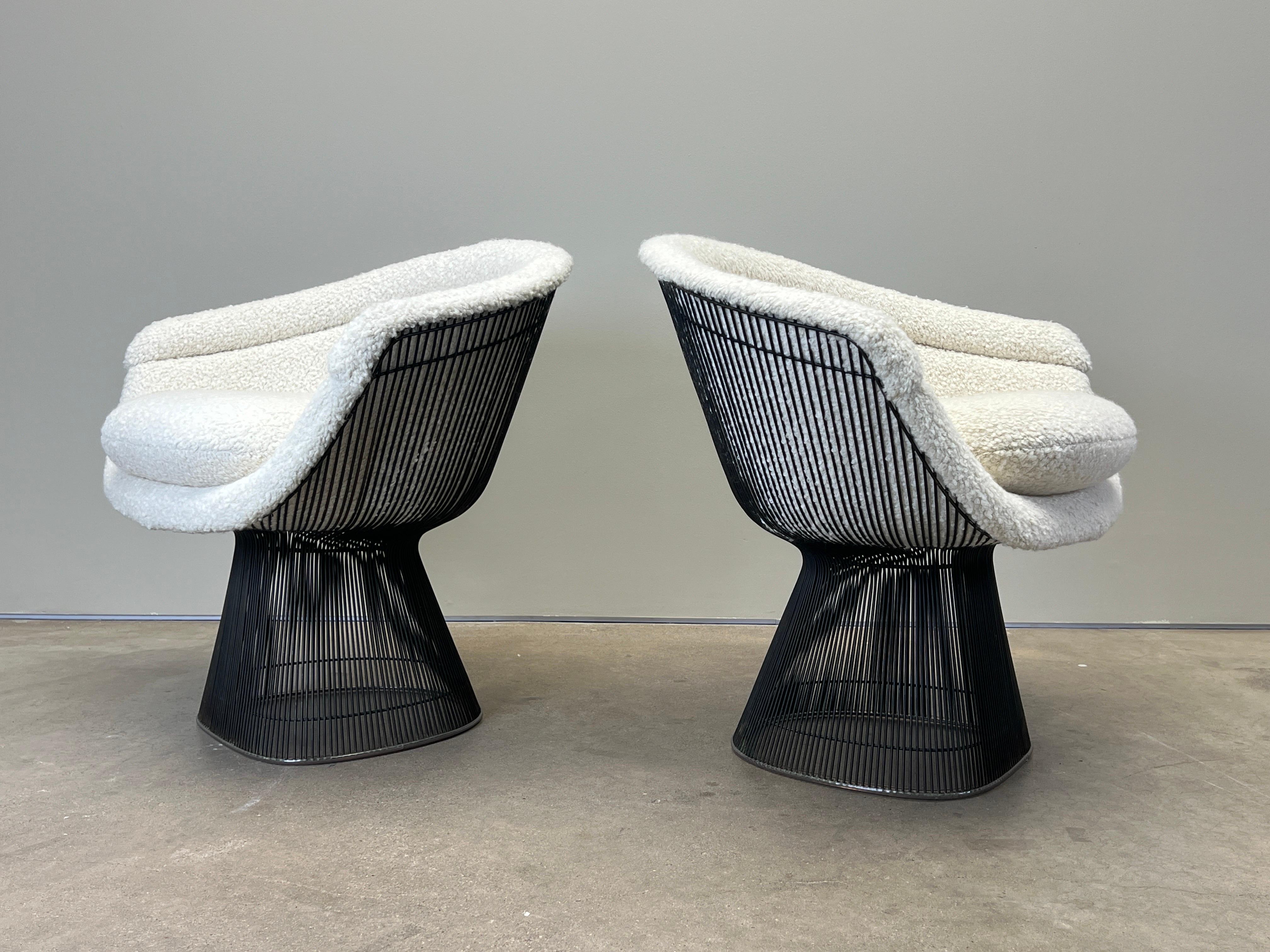 Coppia di sedie da salotto in bronzo di Warren Platner per Knoll in vendita 3