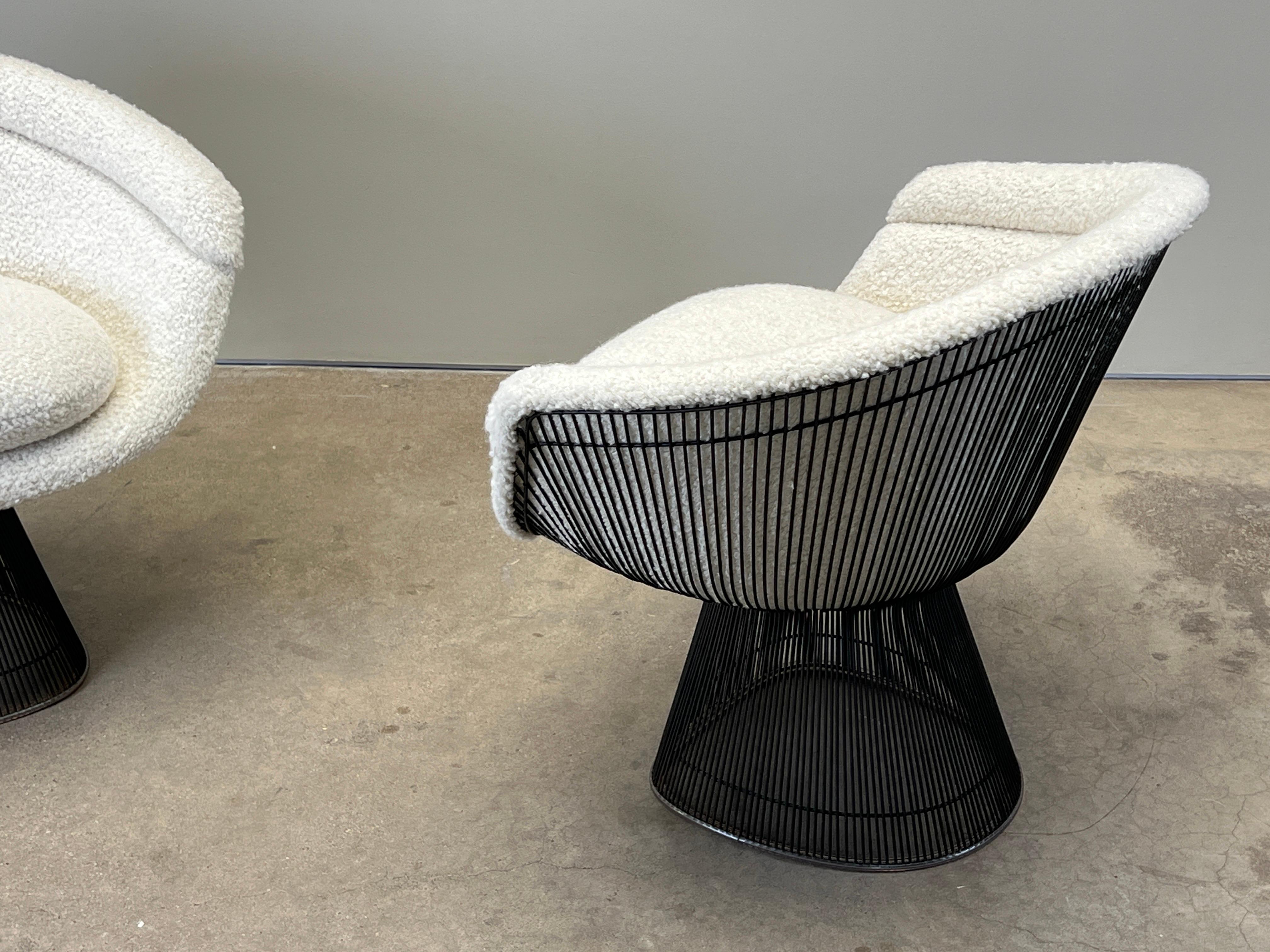 Coppia di sedie da salotto in bronzo di Warren Platner per Knoll in vendita 4