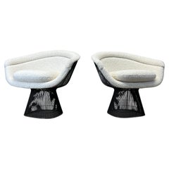 Coppia di sedie da salotto in bronzo di Warren Platner per Knoll