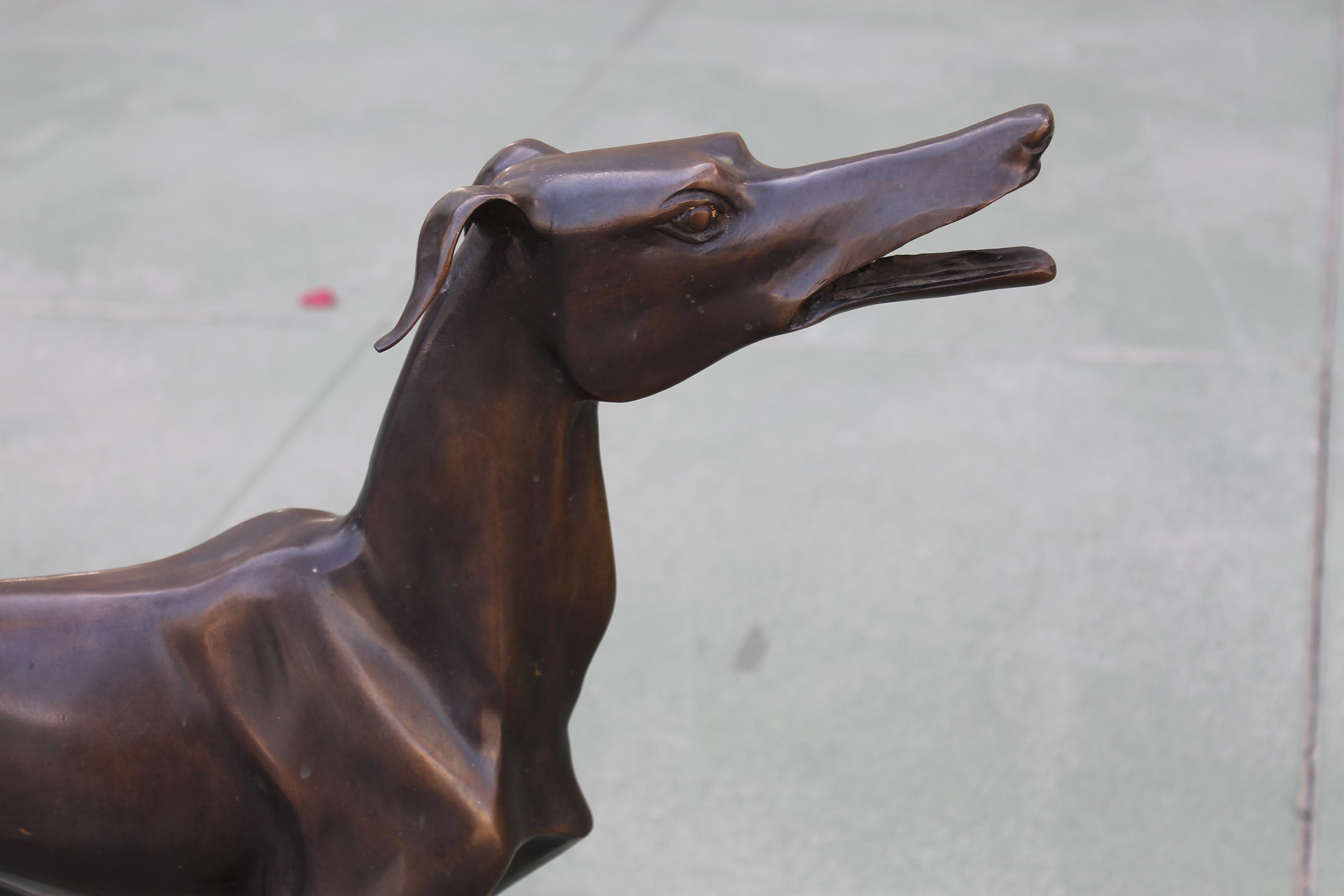 Unknown Pair of Bronze Whippets
