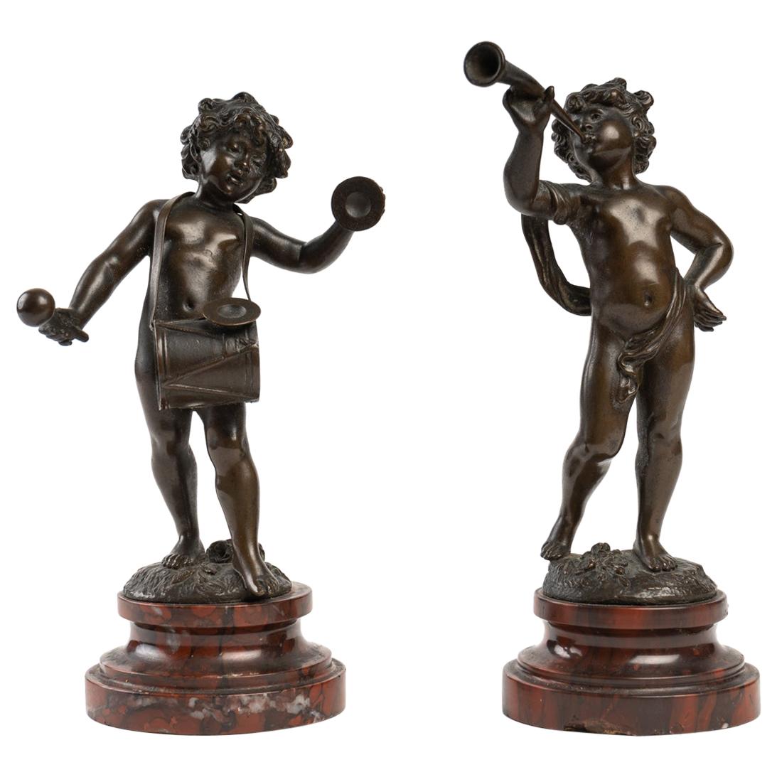 Pair of Bronzes, Petits Amours Play Music