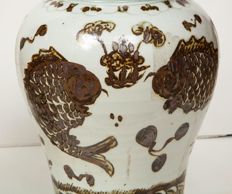 Pair of Brown and White Ginger Jars at 1stDibs brown and white ginger
