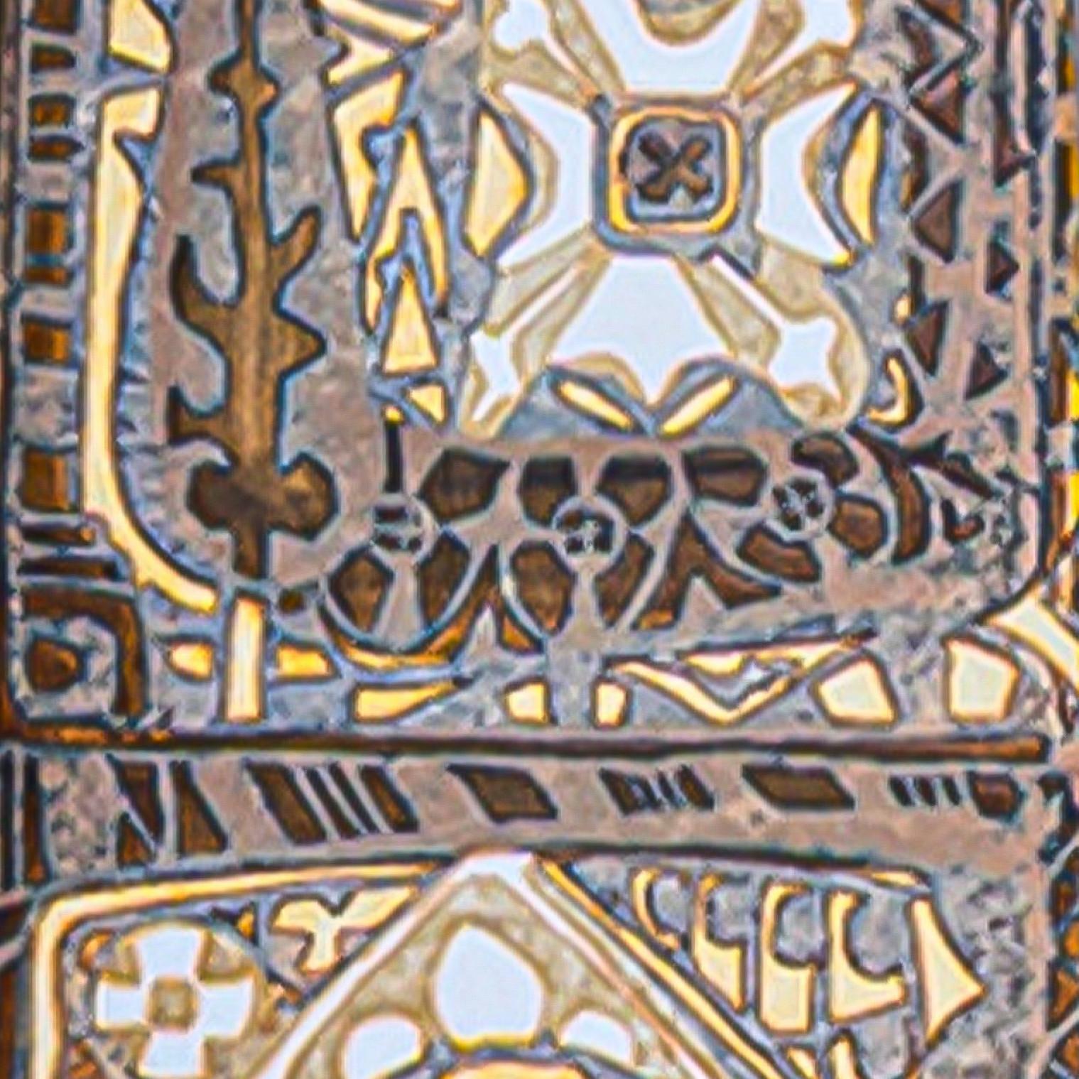 Coppia di lampade da tavolo in ceramica marrone beige, paralume di R. Houben In condizioni buone in vendita a Rijssen, NL