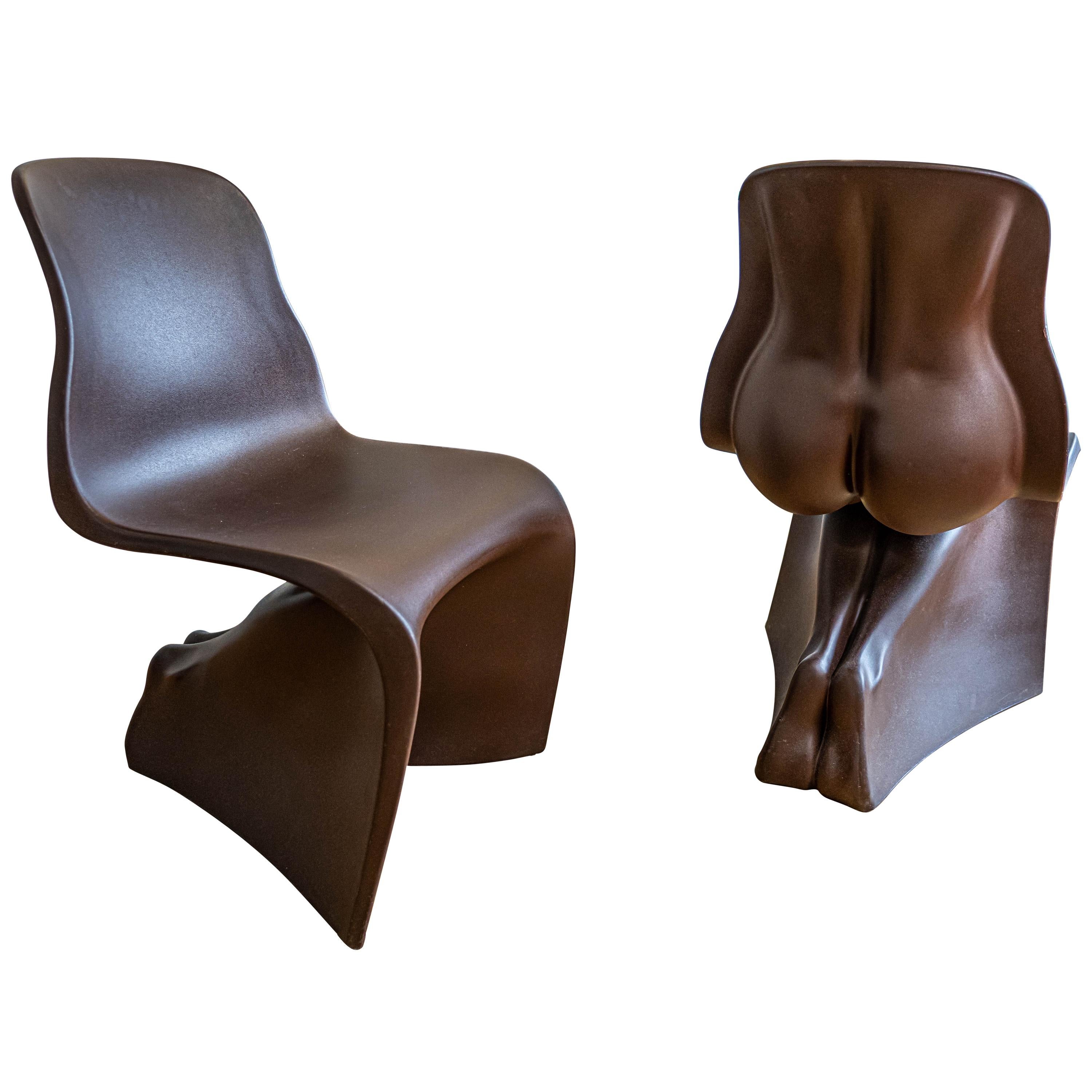 Pair of Brown "Her" Chairs by Fabio Novembre