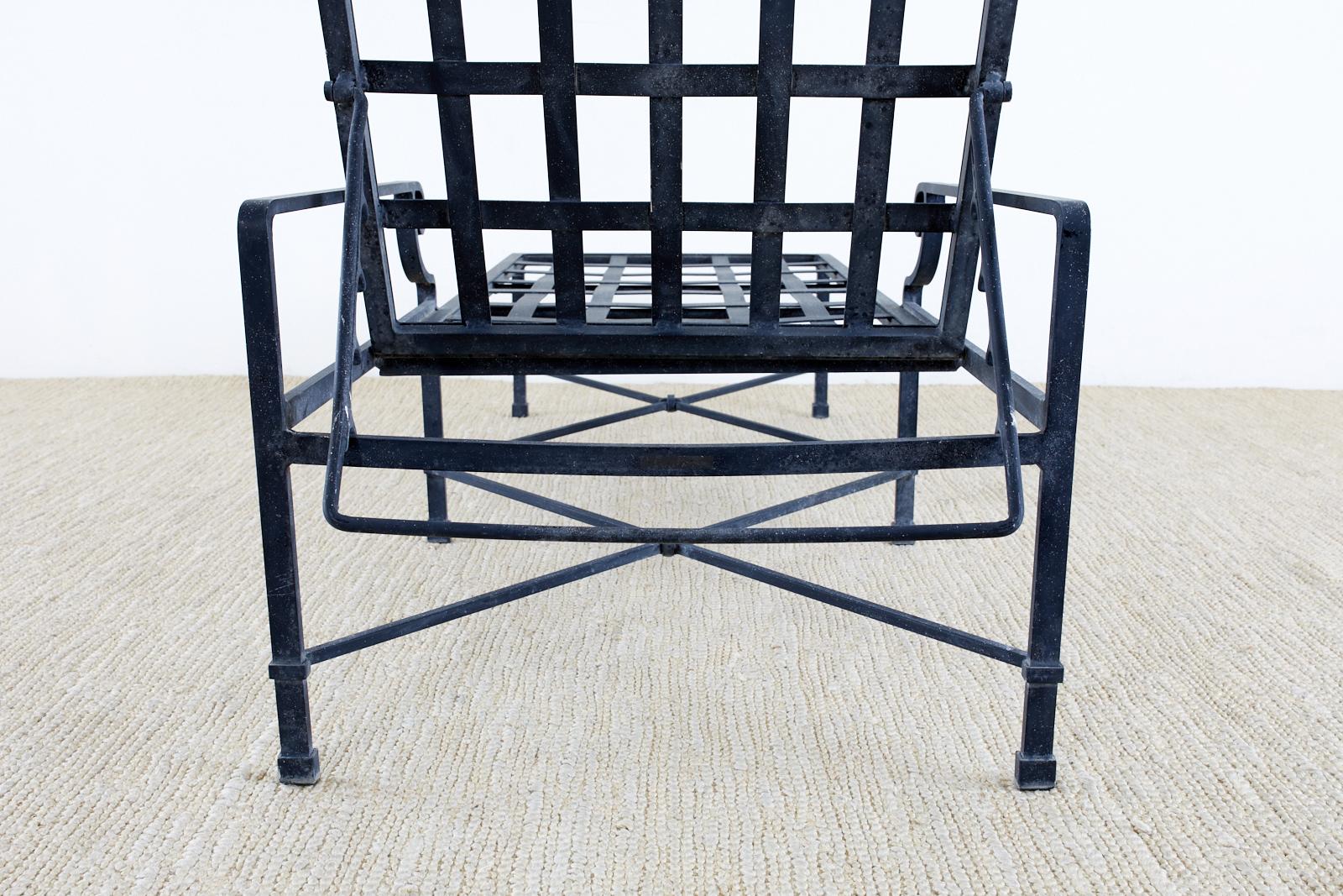 Pair of Brown Jordan Venetian Aluminum Chaise Lounges 9