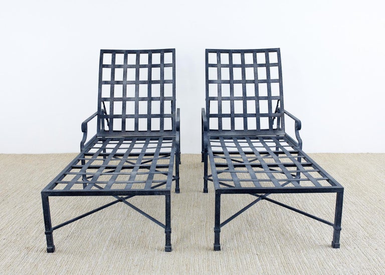 Pair of Brown Jordan Aluminum Chaise Lounges at 1stDibs