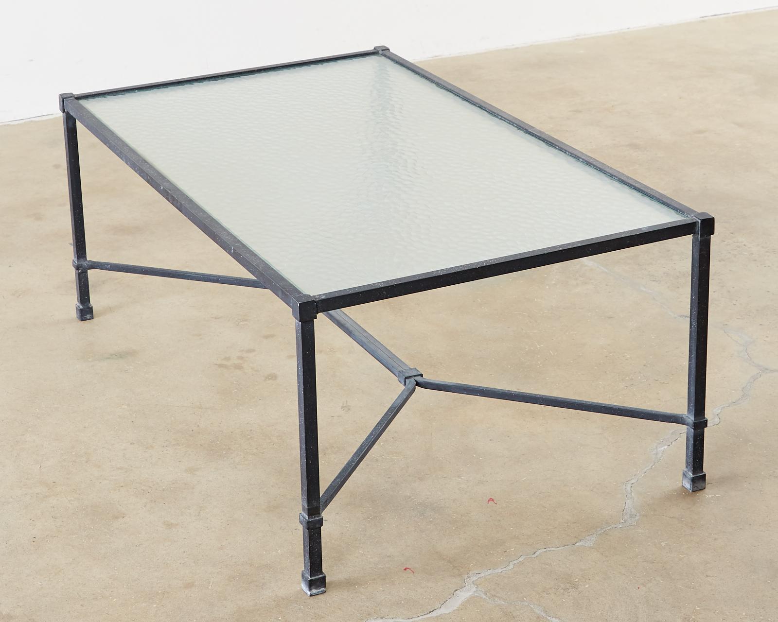 American Brown Jordan Venetian Aluminum Cocktail Table