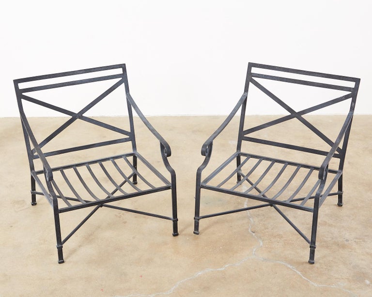Pair of Brown Jordan Aluminum Patio Lounge Chairs at 1stDibs