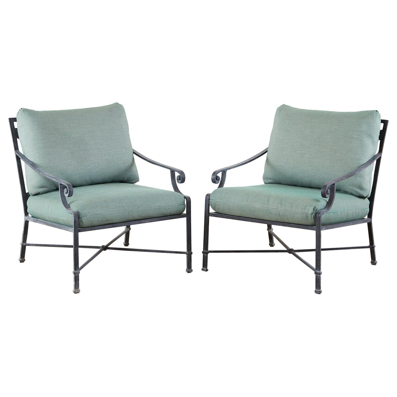 Pair of Brown Jordan Venetian Aluminum Patio Lounge Chairs