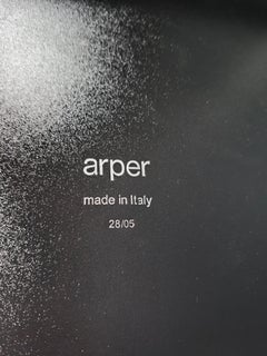 Paar braune ledersessel von Arper italy, 1980er