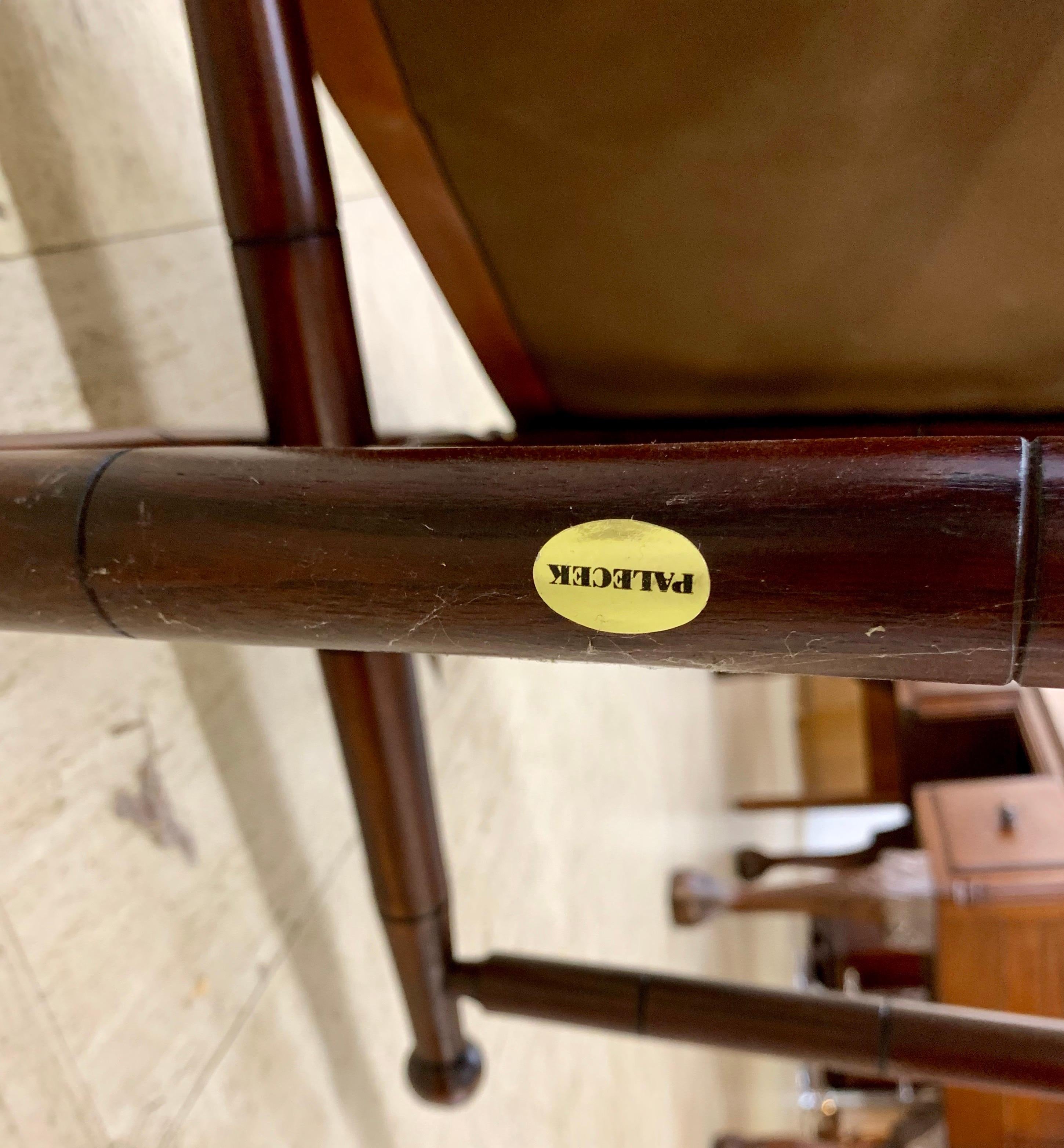 leather folding chair