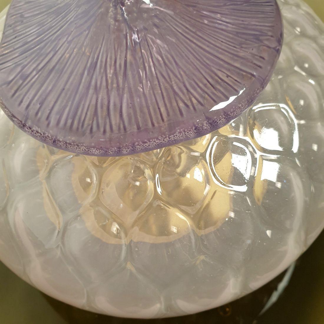 Paire d'appliques en verre de Murano brun en vente 5